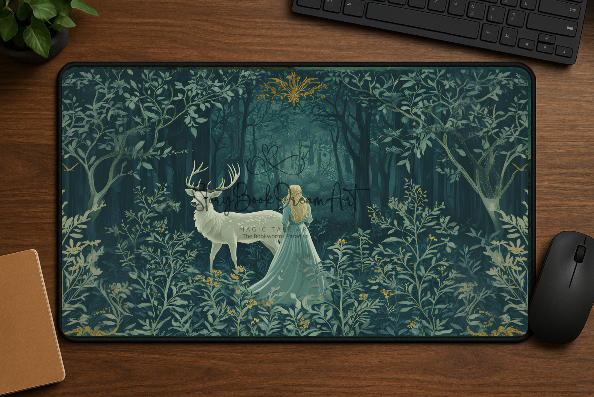 Enchanted Realms: Fantasy Book-Inspired Desk Mats