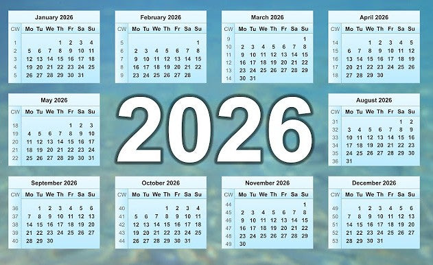 2026 Wall Calendar
