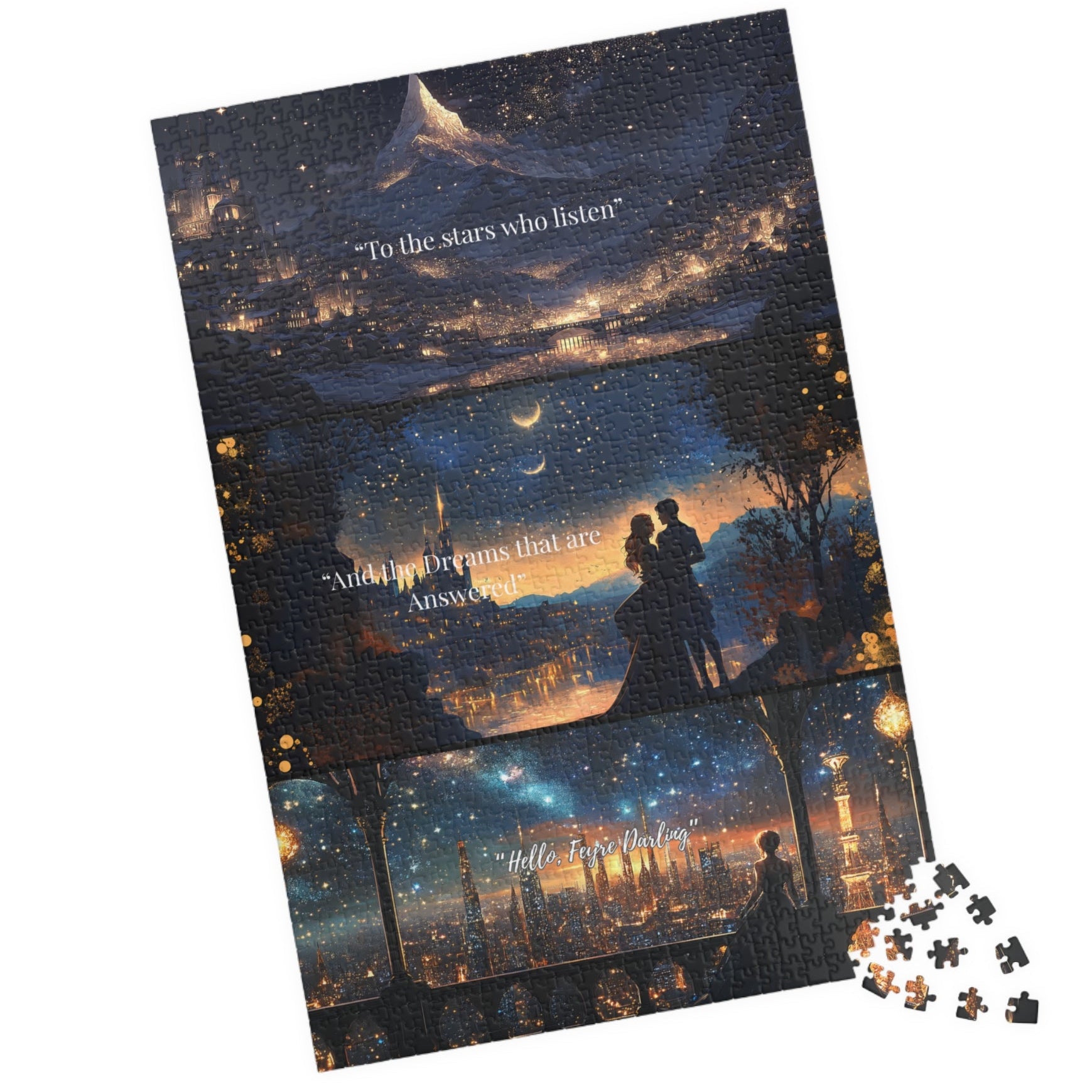 ACOTAR Velaris Puzzle To the Stars Who Listen, Maasverse City of Starlight Fantasy Book Lover Gift