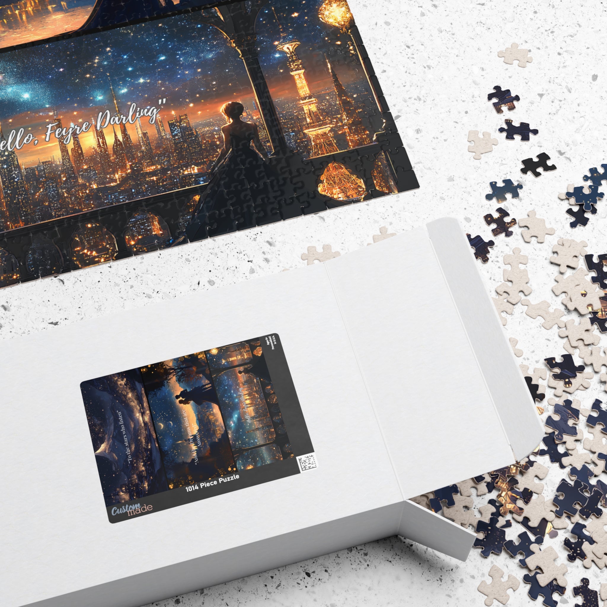 ACOTAR Velaris Puzzle To the Stars Who Listen, Maasverse City of Starlight Fantasy Book Lover Gift