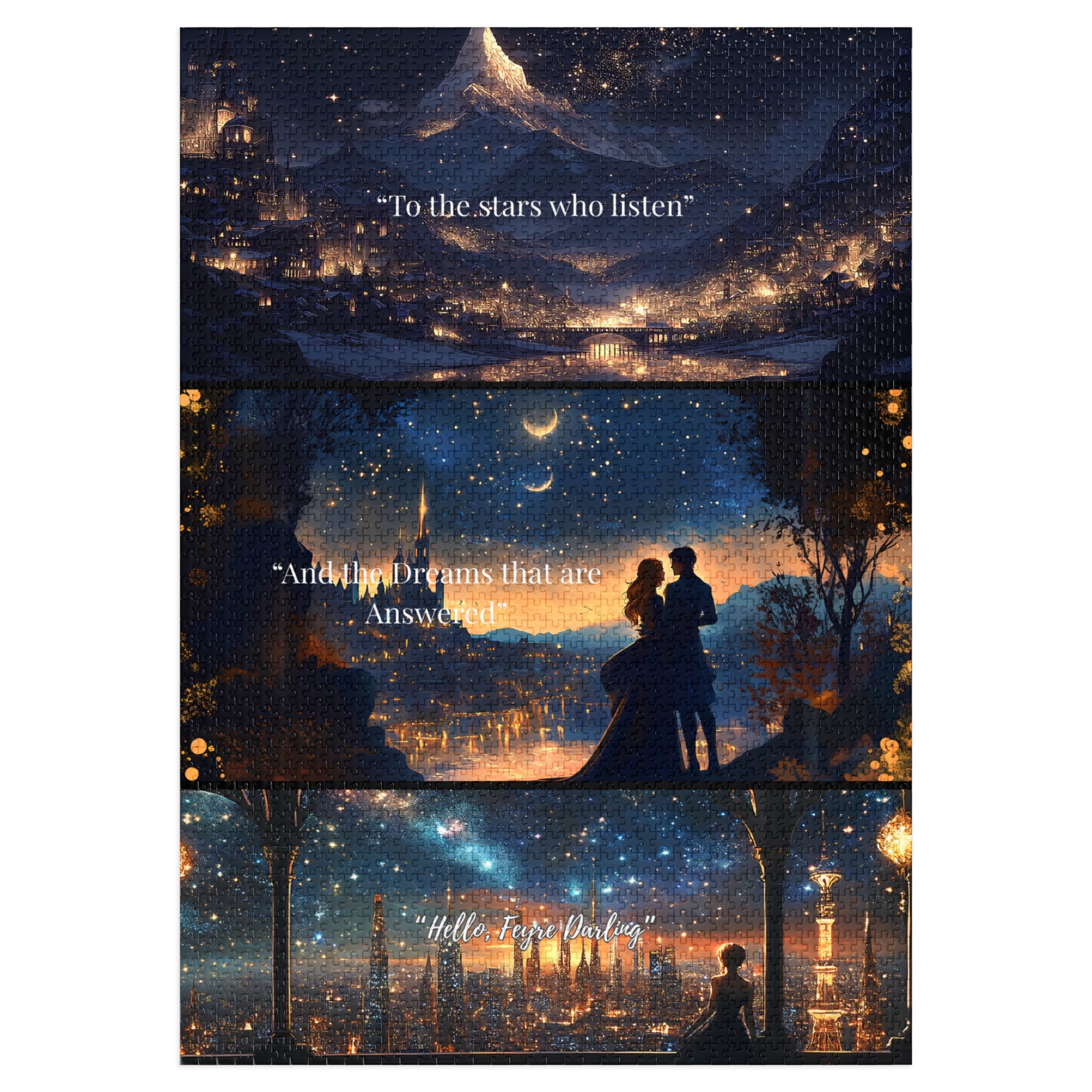 ACOTAR Velaris Puzzle To the Stars Who Listen, Maasverse City of Starlight Fantasy Book Lover Gift