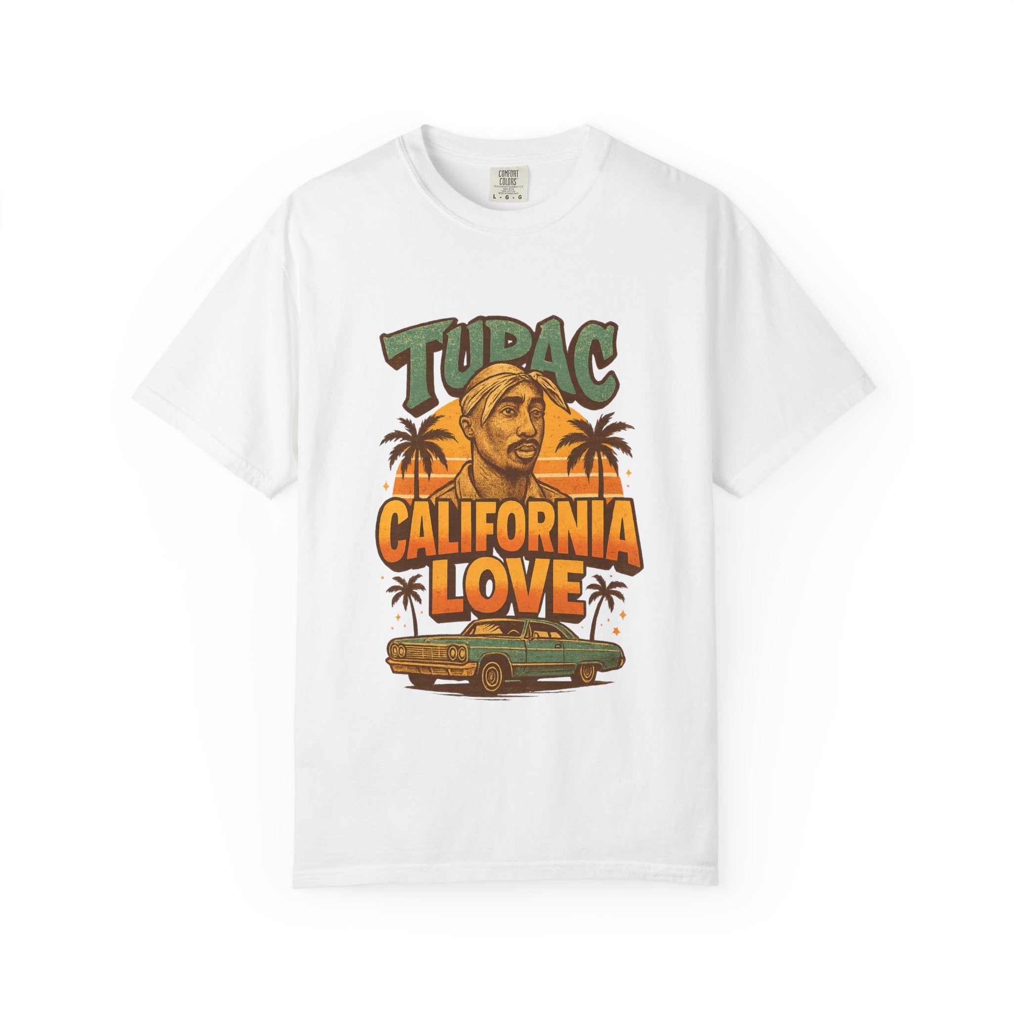 California Love Vintage Hip Hop T-Shirt | Retro 90s Rap Graphic Tee, Comfort Colors Streetwear