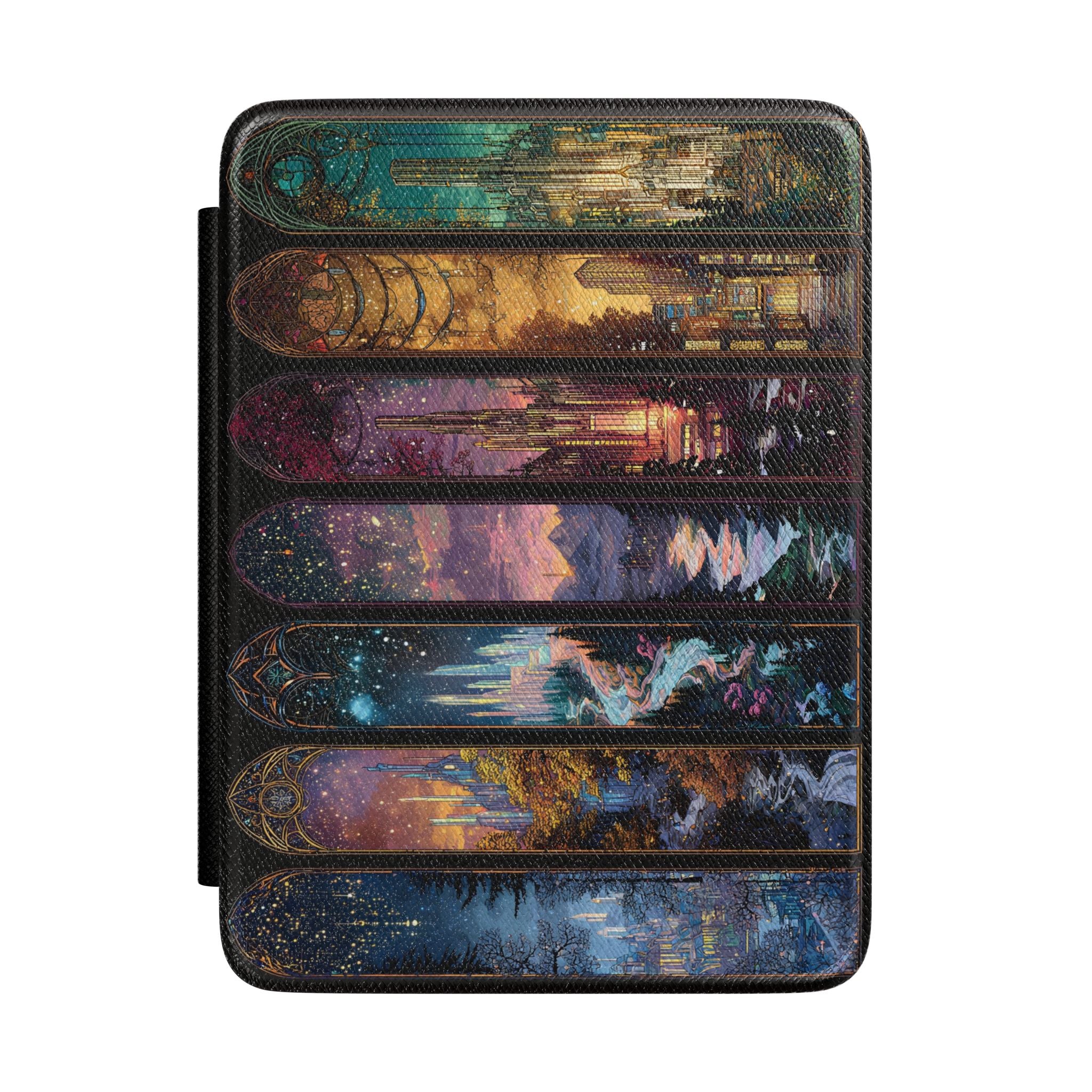Scenes of Throne of Glass Kindle Case Paperwhite Colorsoft | Romantasy Stained-Glass Fantasy Cover