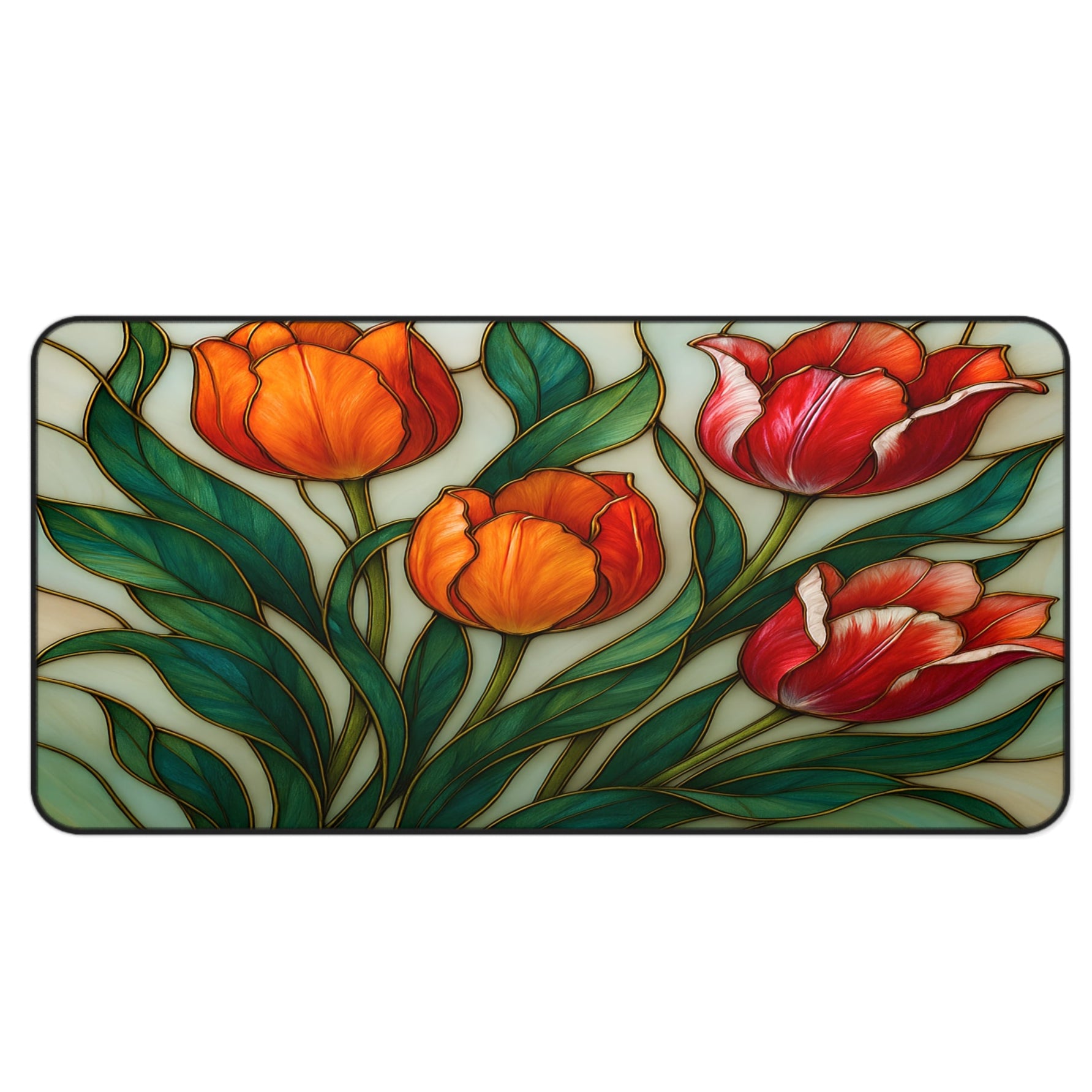 artistic computer accessory gift, cozy floral mouse pad for home office