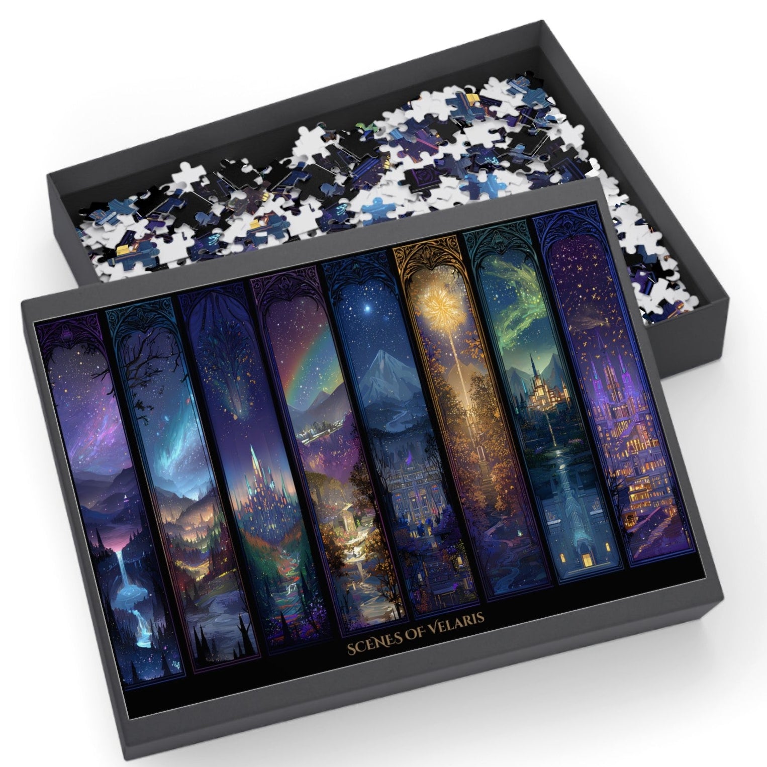 Scenes of Velaris Fantasy Puzzle | Magical City of Starlight Jigsaw | Cozy Book Lover Gift & Home Décor