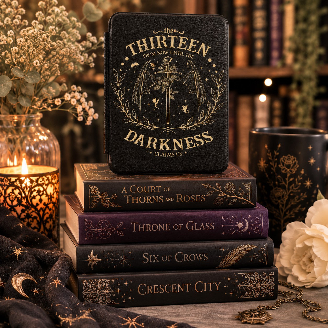The Thirteen Kindle Case – Throne of Glass Terrasen Dark Fantasy Sword Cover