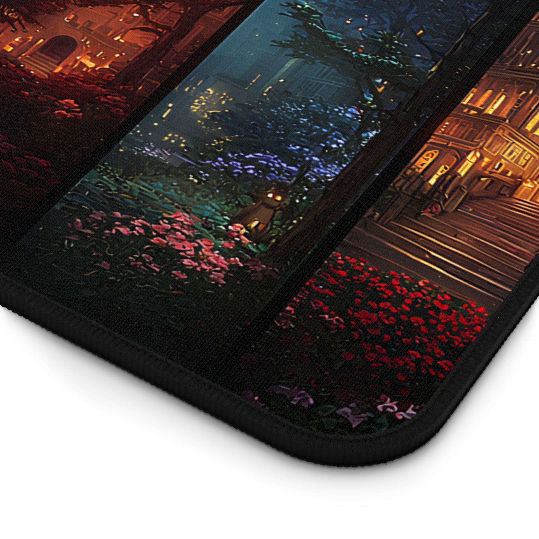 Scenes of Crescent City Desk Mat | Fantasy Nightscape Office Decor, Large Gaming Mouse Pad Gift