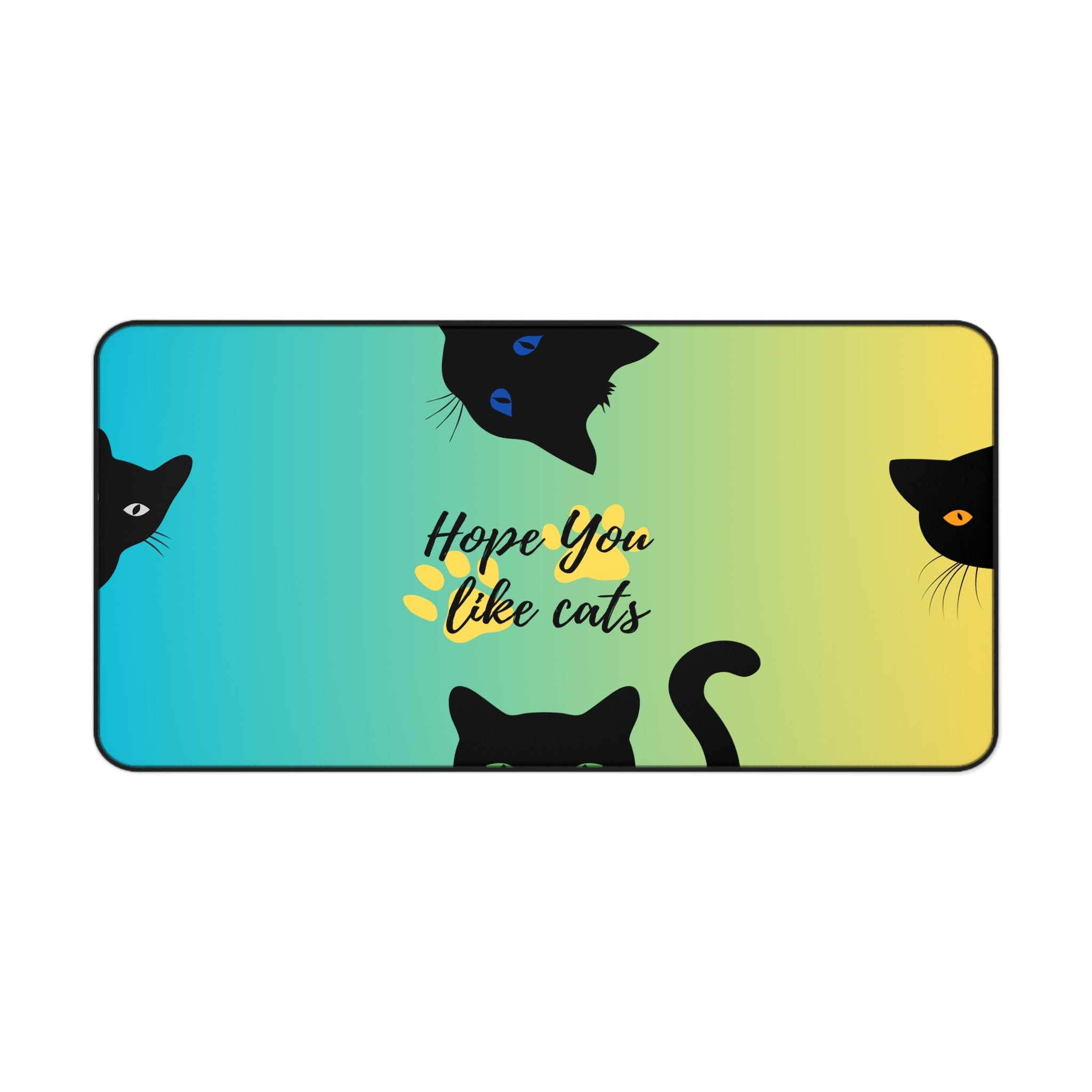 colorful cat lovers desk accessory for home office