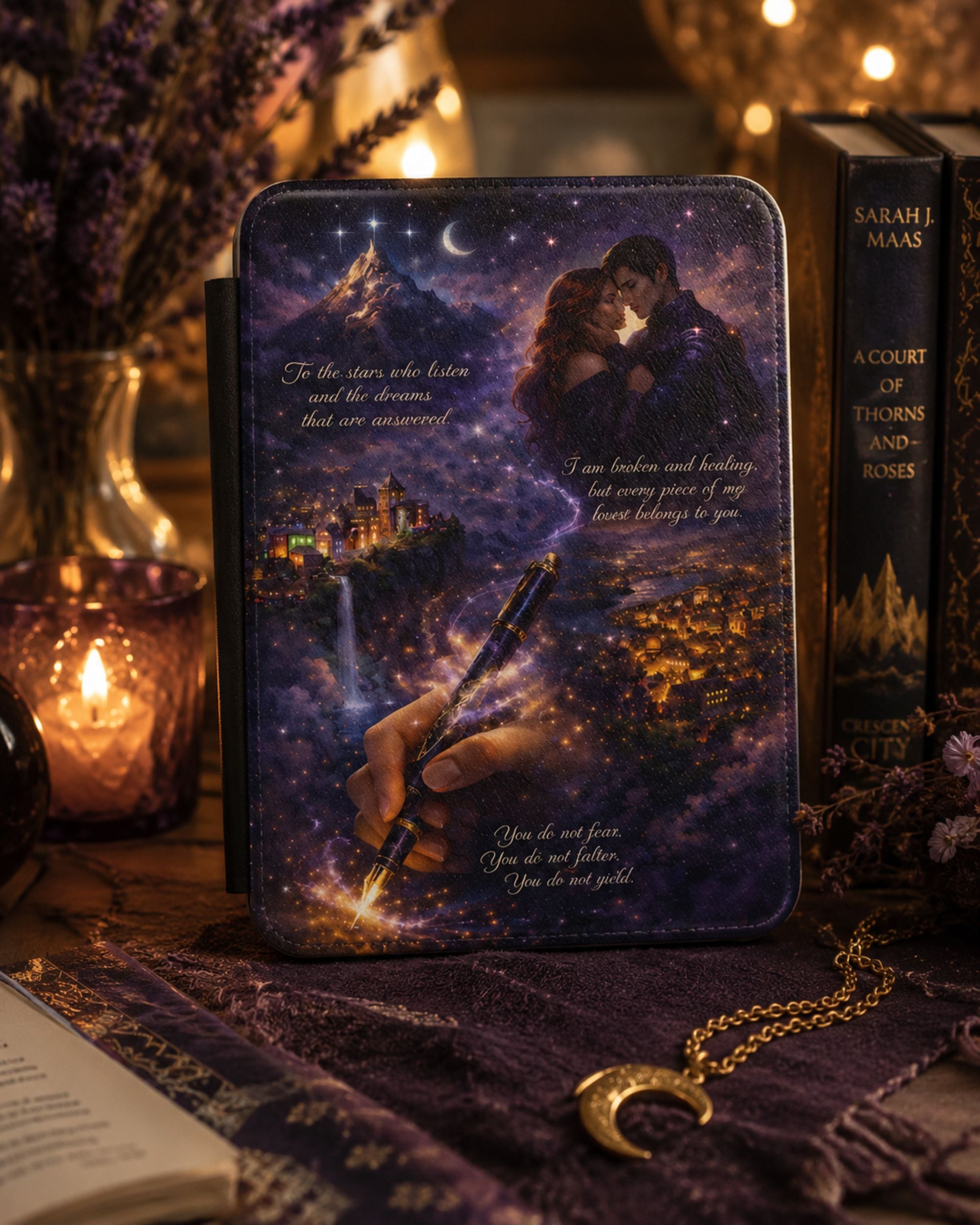 ACOTAR Night Court Kindle Case – Velaris City of Starlight Cover for Paperwhite & Colorsoft