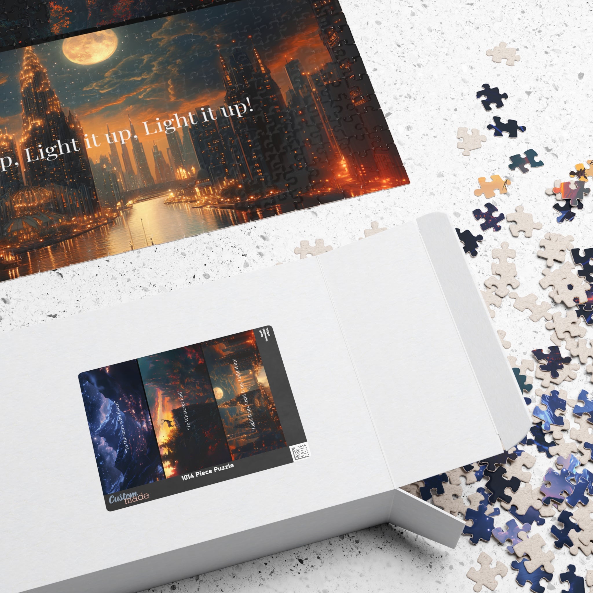 Maasverse ACOTAR TOG Crescent City Puzzle Fantasy Book Quotes Jigsaw, Gift for Sarah J. Maas Fans