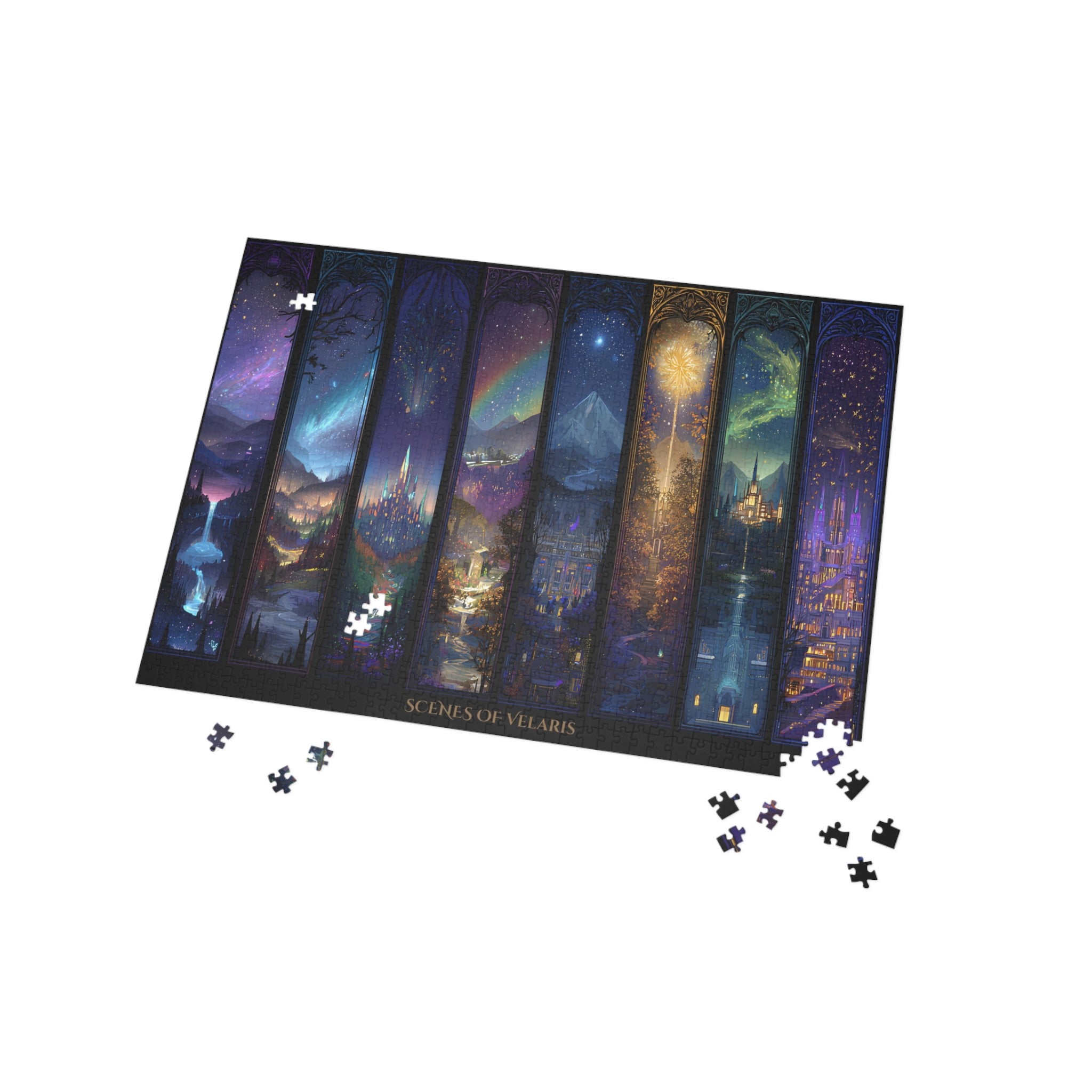 Scenes of Velaris Fantasy Puzzle | Magical City of Starlight Jigsaw | Cozy Book Lover Gift & Home Décor