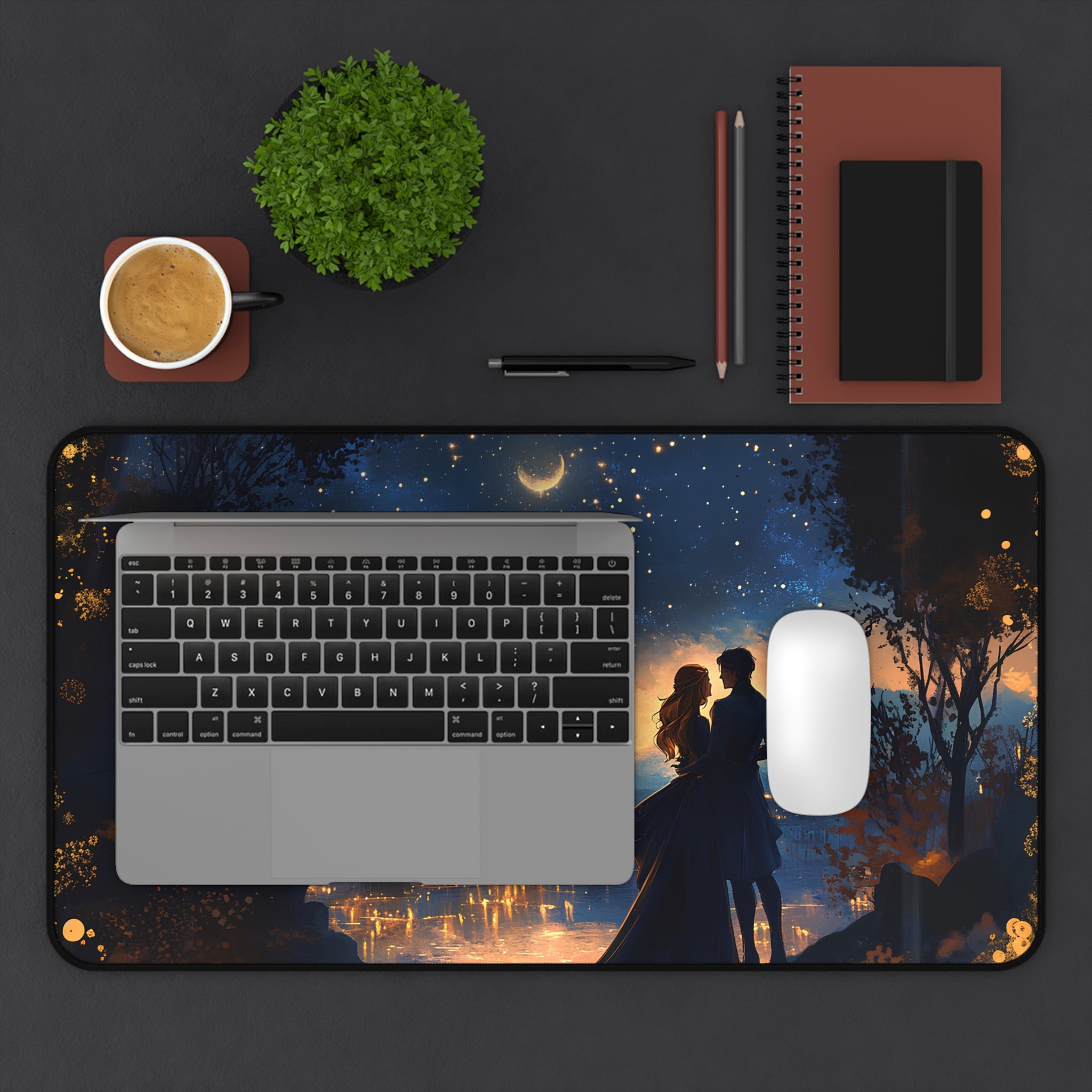 Fantasy inspired mouse pad perfect for romantasy décor