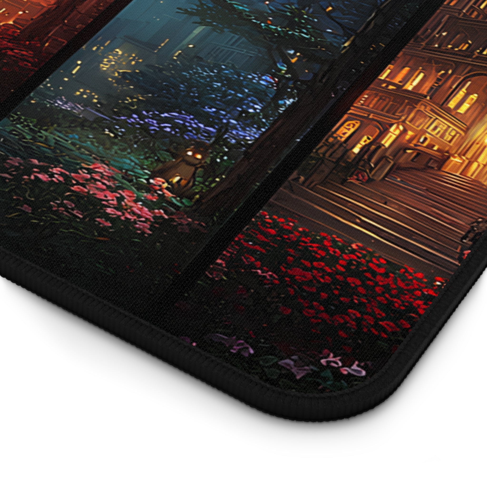 Scenes of Crescent City Desk Mat | Fantasy Nightscape Office Decor, Large Gaming Mouse Pad Gift