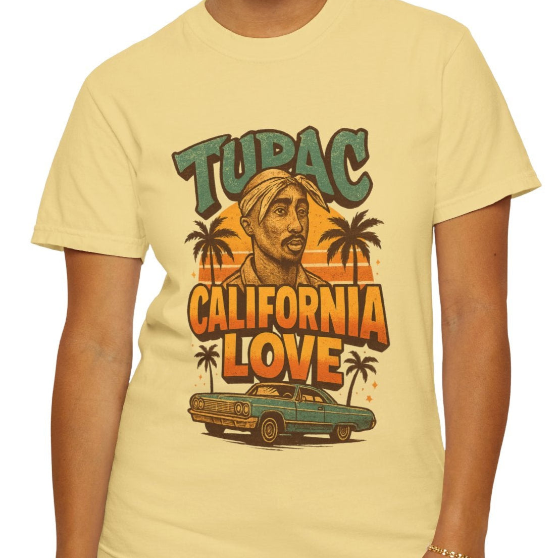 California Love nostalgia music fan graphic tee