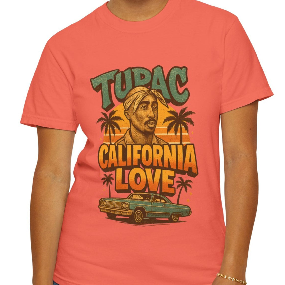 oversized Comfort Colors California Love concert tee
