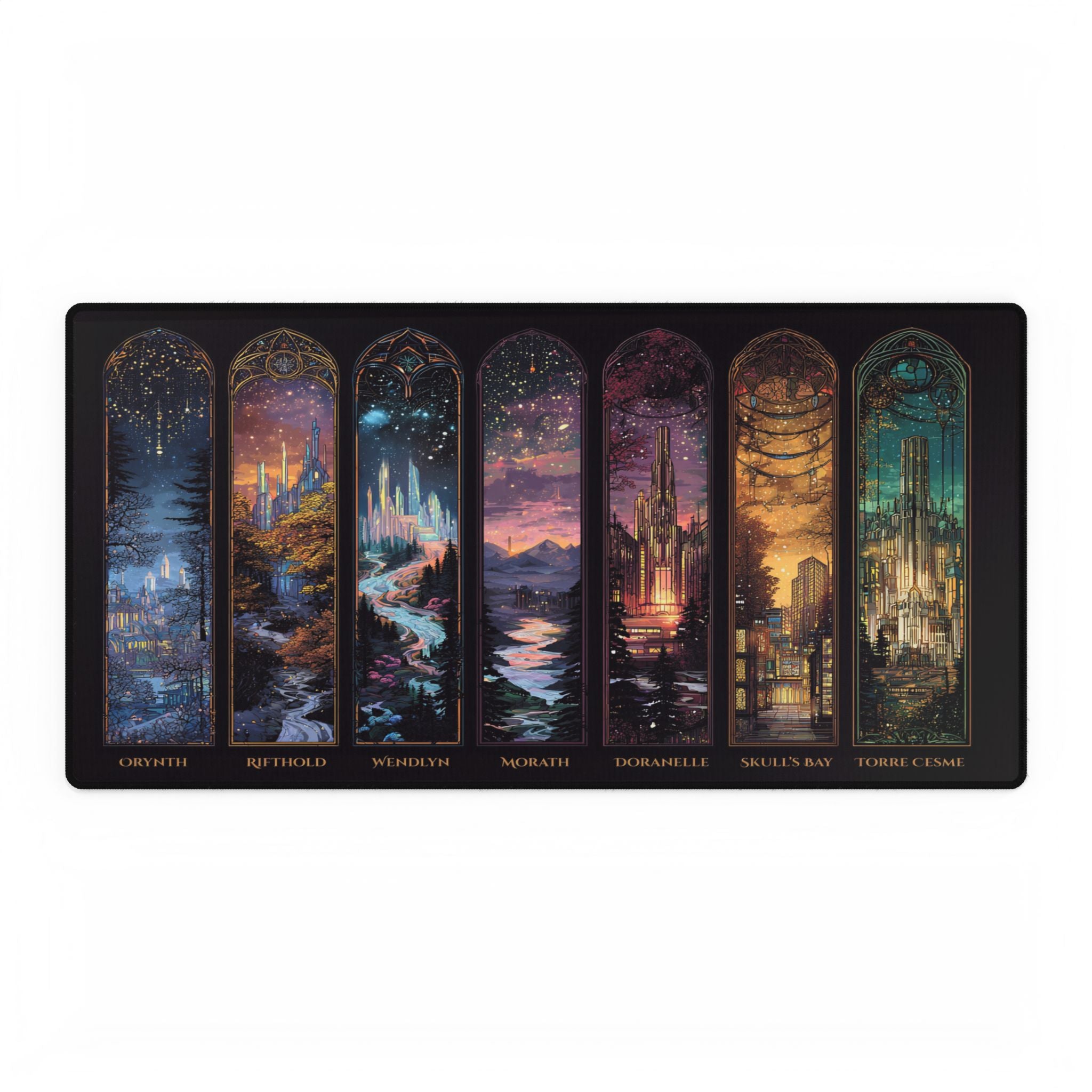 Scenes of Throne of Glass Desk Mat