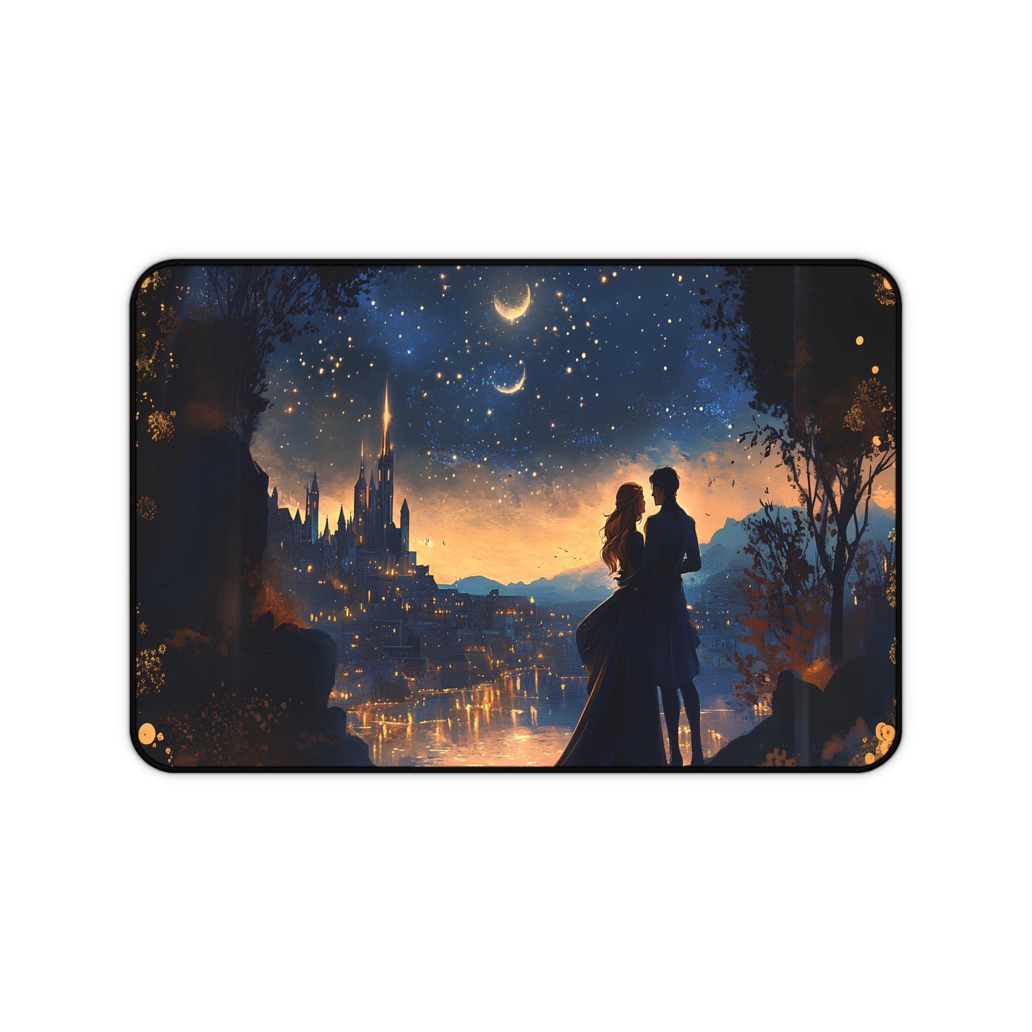 Romantic fantasy desk mat for book lovers and romantasy fans
