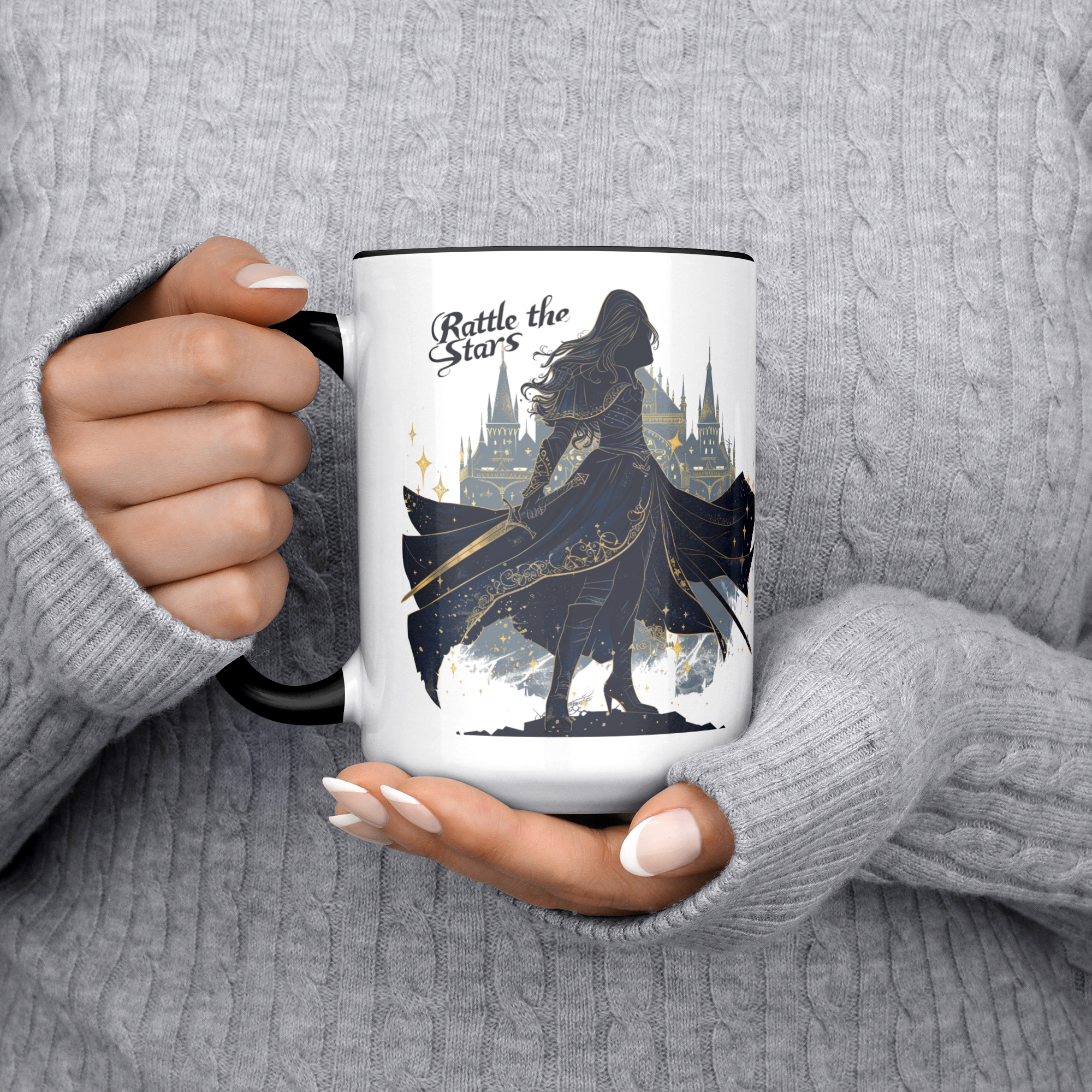 fantasy fandom gift mug for her, inspirational quote mug for tea lovers, book club gift ceramic mug