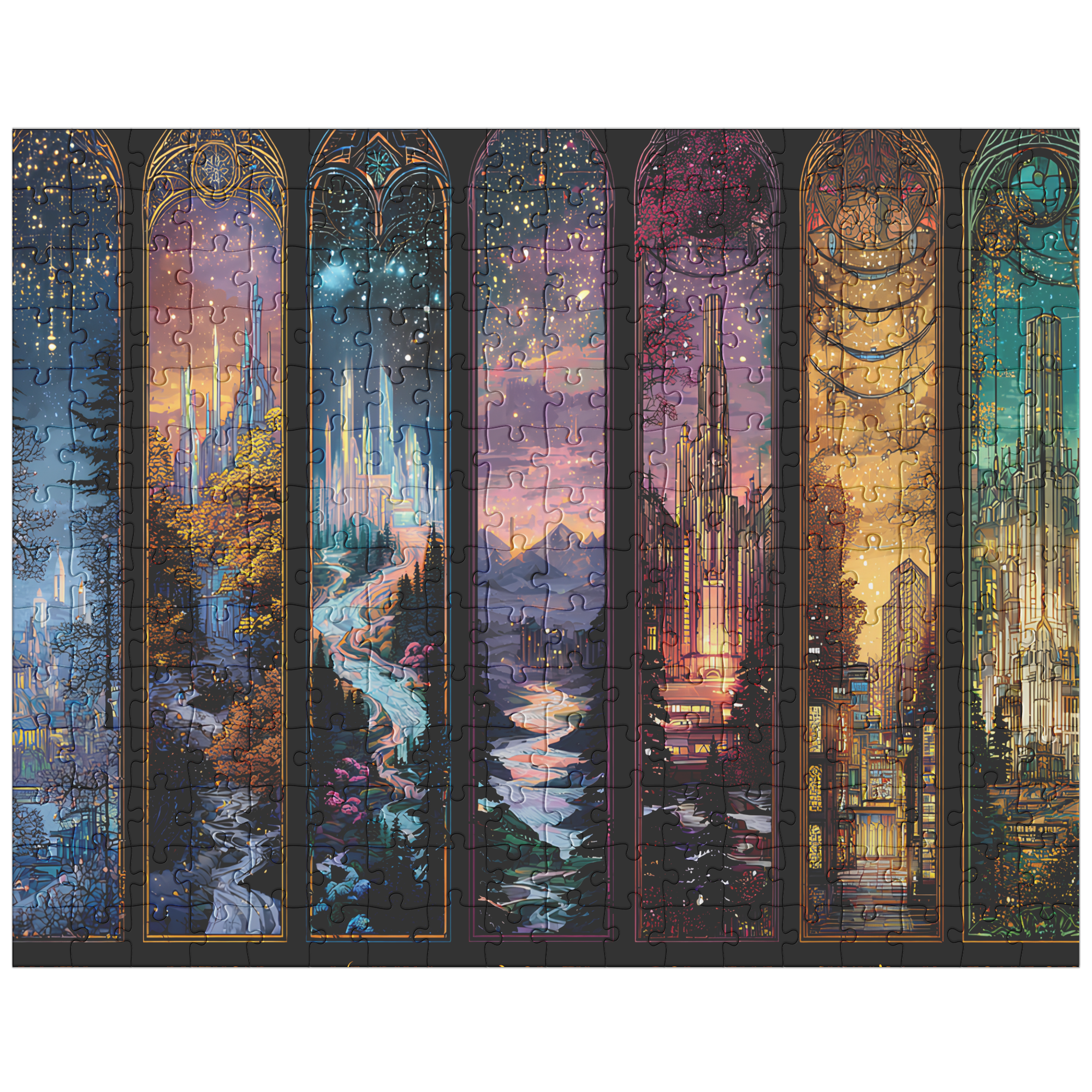 Whimsical Throne of Glass fandom jigsaw puzzle,
Collectible fantasy puzzle perfect for cozy puzzle nights,