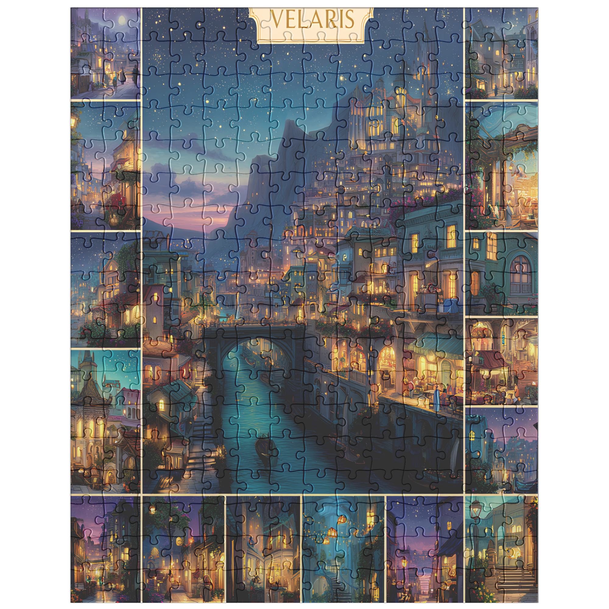 fantasy inspired puzzle for dreamy evenings, mindful hobby puzzle for stress relief, artistic fantasy puzzle for women gift,