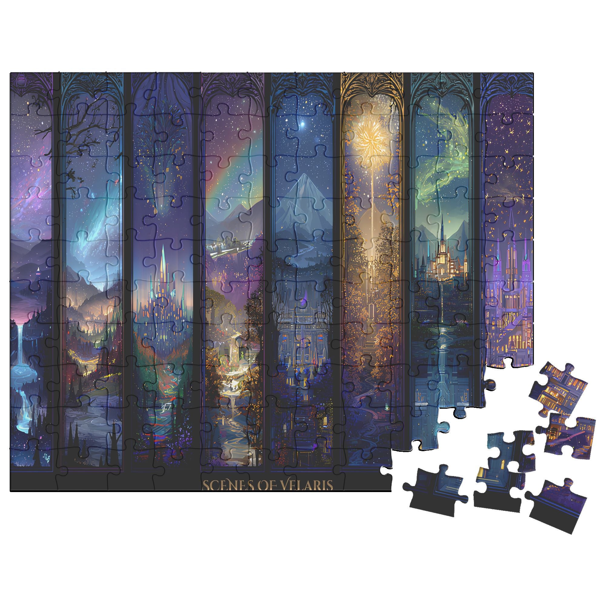Scenes of Velaris Fantasy Puzzle | Magical City of Starlight Jigsaw | Cozy Book Lover Gift & Home Décor