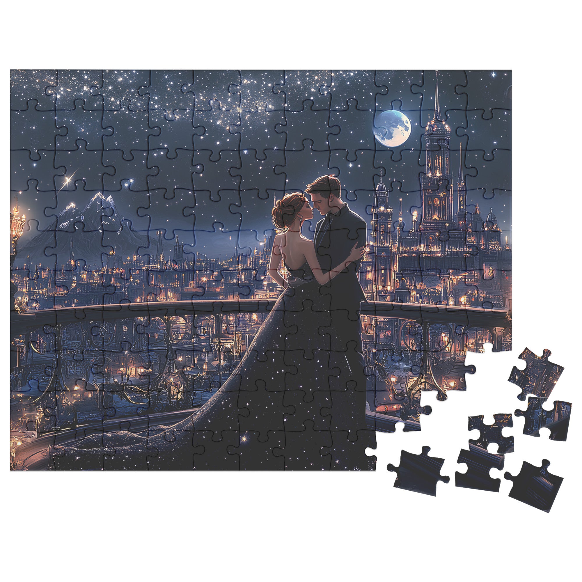 Feyre & Rhysand Velaris Puzzle - ACOTAR Fantasy Gift - 1000 Pcs Jigsaw