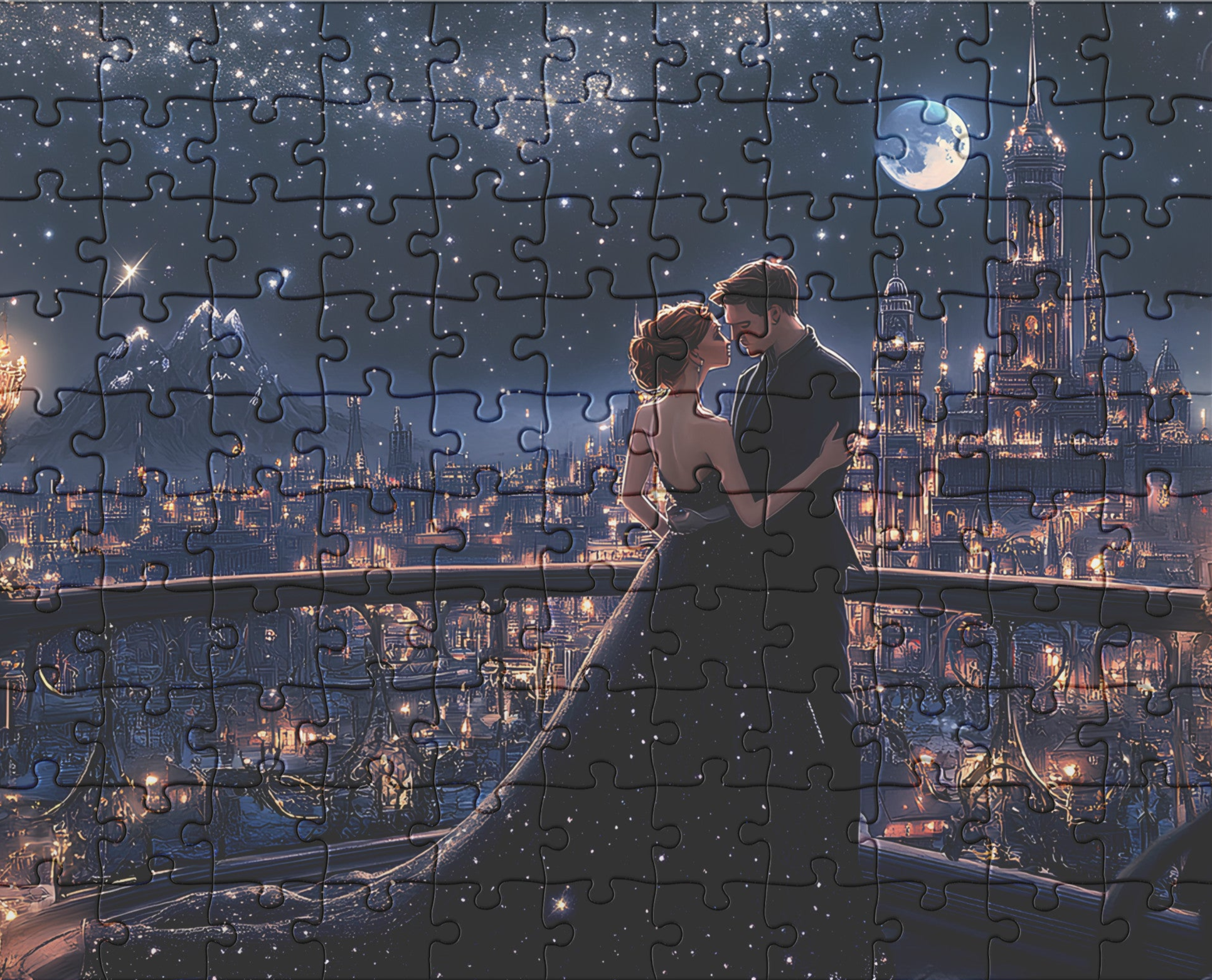 Feyre & Rhysand Velaris Puzzle - ACOTAR Fantasy Gift - 1000 Pcs Jigsaw