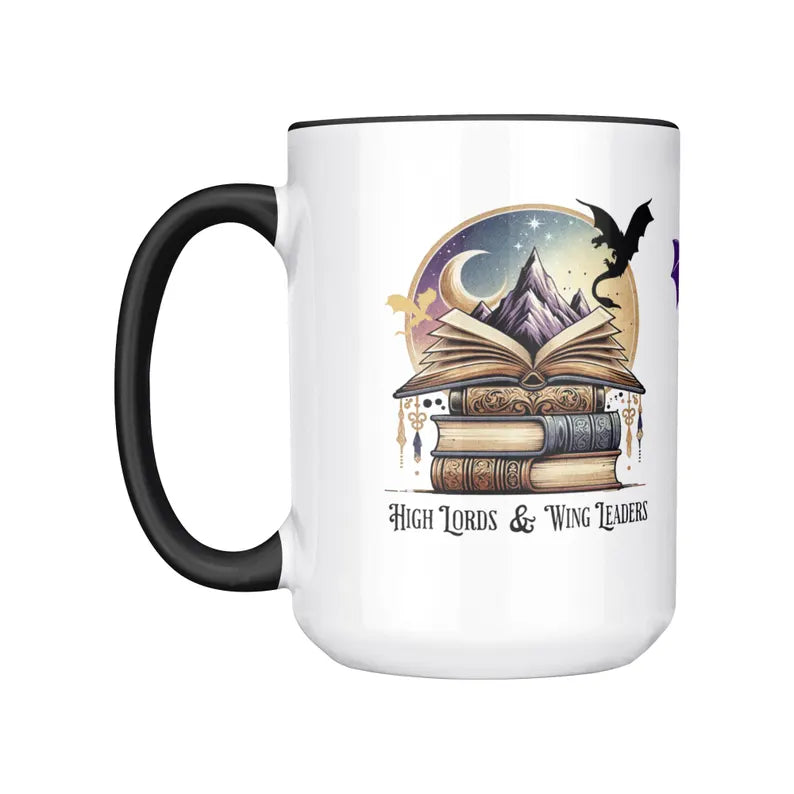 ACOTAR Fourth Wing Fantasy Mug - High Lords & Wing Leaders Book Lover Gift for SJM Fans 15oz