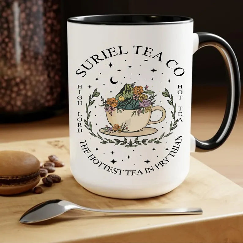 Suriel Tea Co ACOTAR Mug – Velaris Night Court Bookish Gift (15oz)