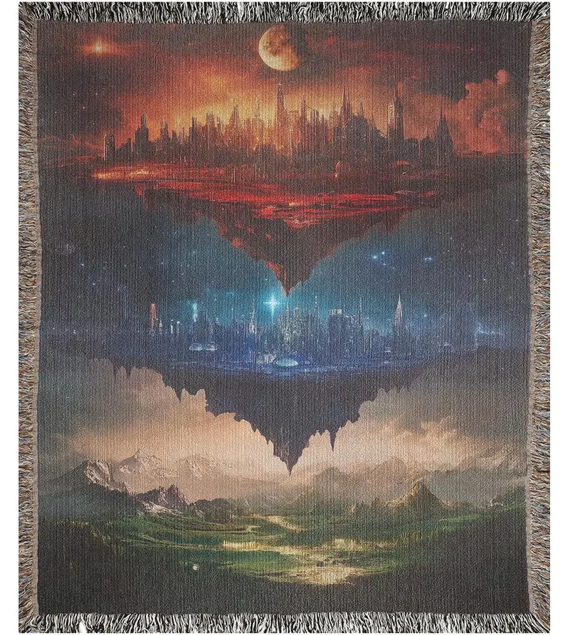 Magical ACOTAR Throne of Glass Crescent City Woven Blanket – Premium Maasverse Tapestry