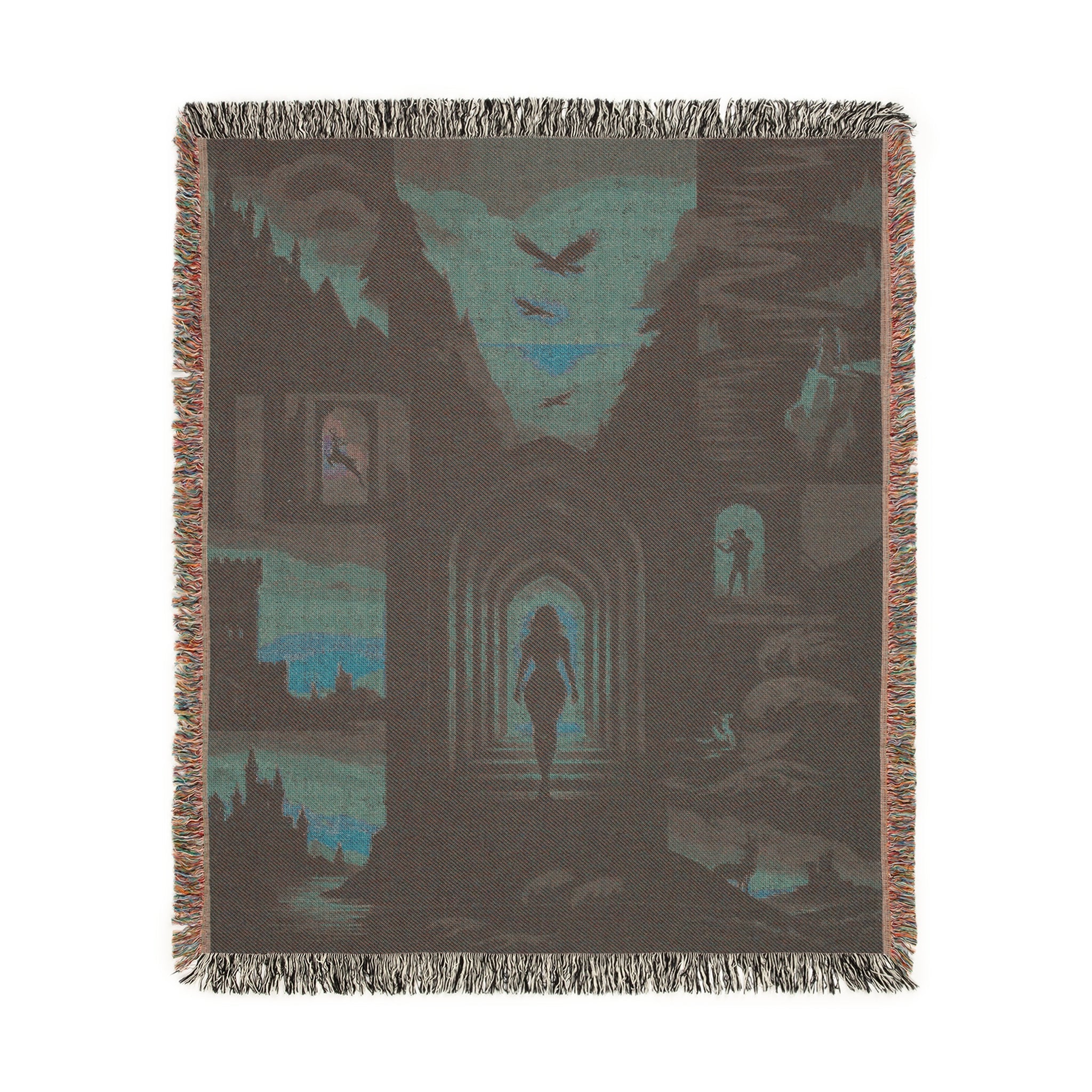 BookTok aesthetic blanket for cozy rooms, fandom blanket for young adult readers, fantasy tapestry throw for dorm room decor