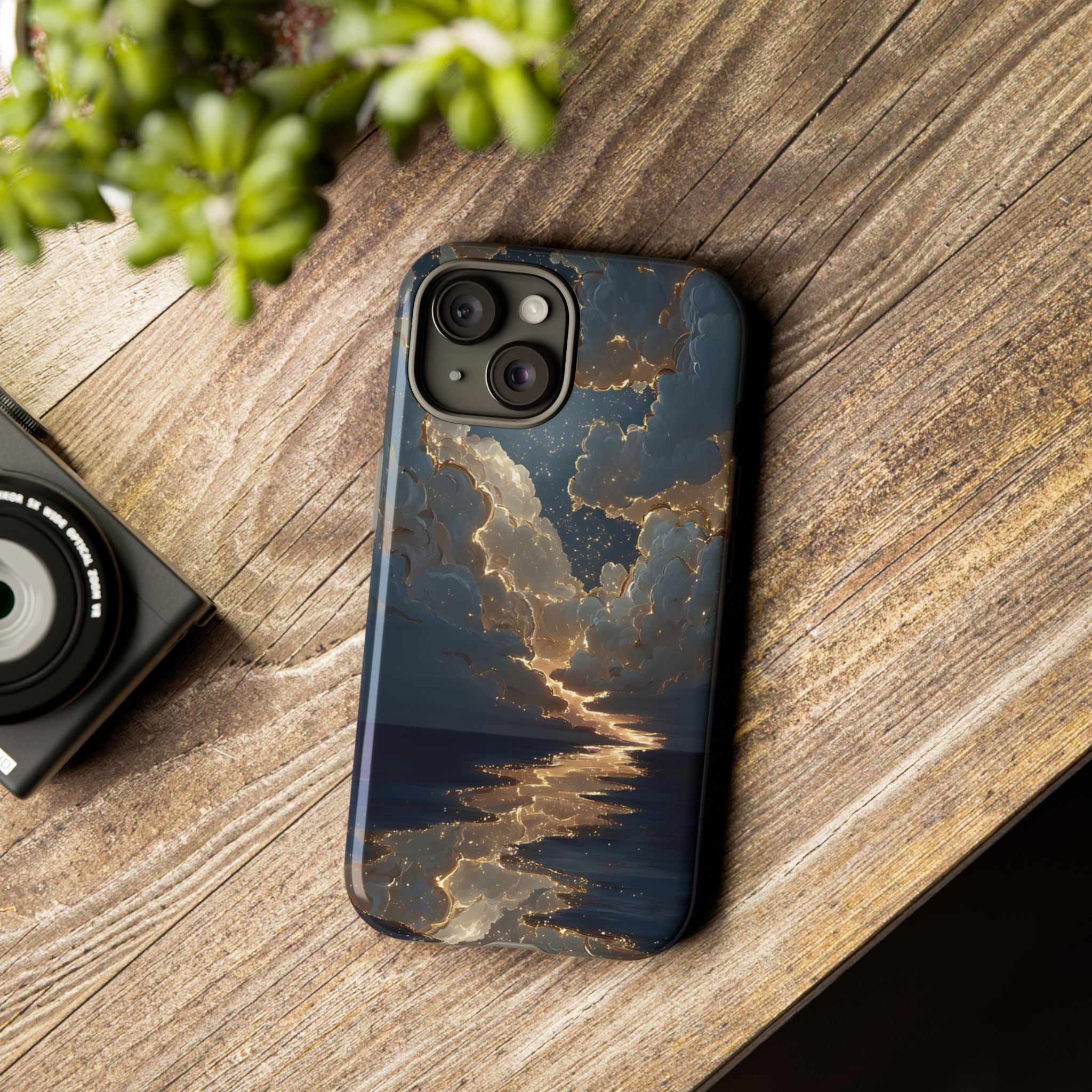 Celestial Night Sky Phone Case | Starry Cloud iPhone Cover, Protective Galaxy Case Gift for Dreamers