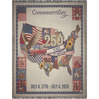 usa patriotic woven blanket for fourth of july celebrations, timeless patriotic woven blanket designed as heirloom decor