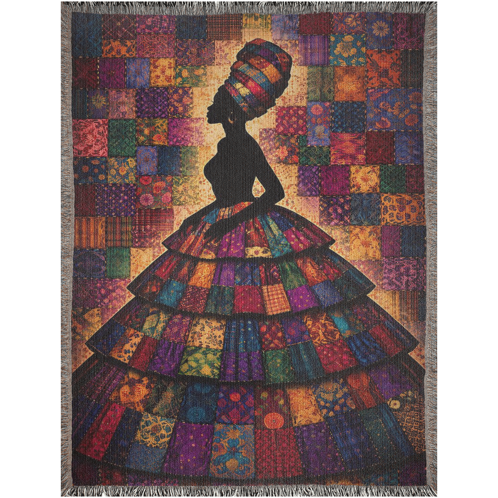 gallery worthy woven art blanket, statement sofa decor woven throw, soulful home sanctuary blanket