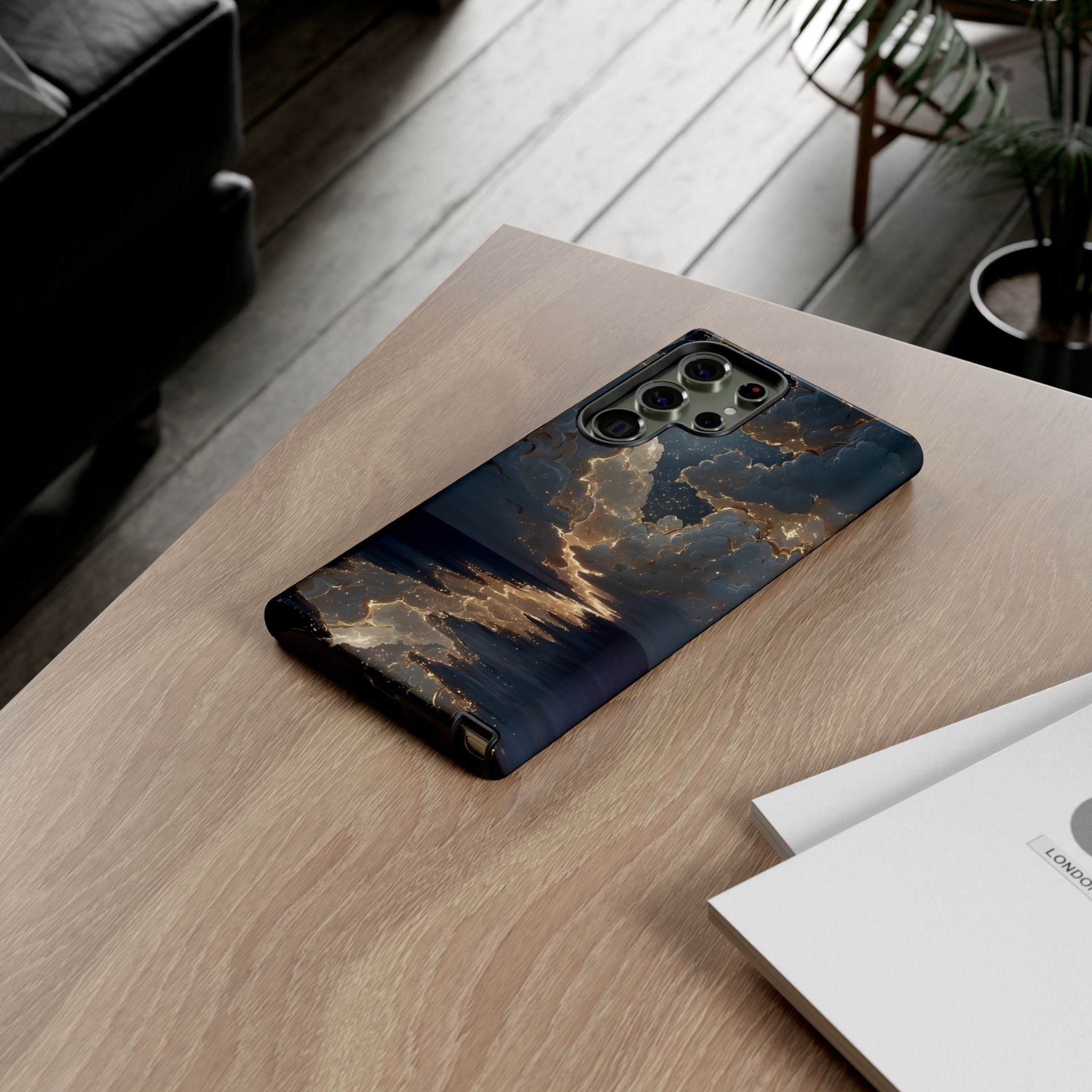 Celestial Night Sky Phone Case | Starry Cloud iPhone Cover, Protective Galaxy Case Gift for Dreamers