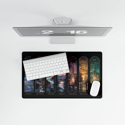 Scenes of Throne of Glass Desk Mat