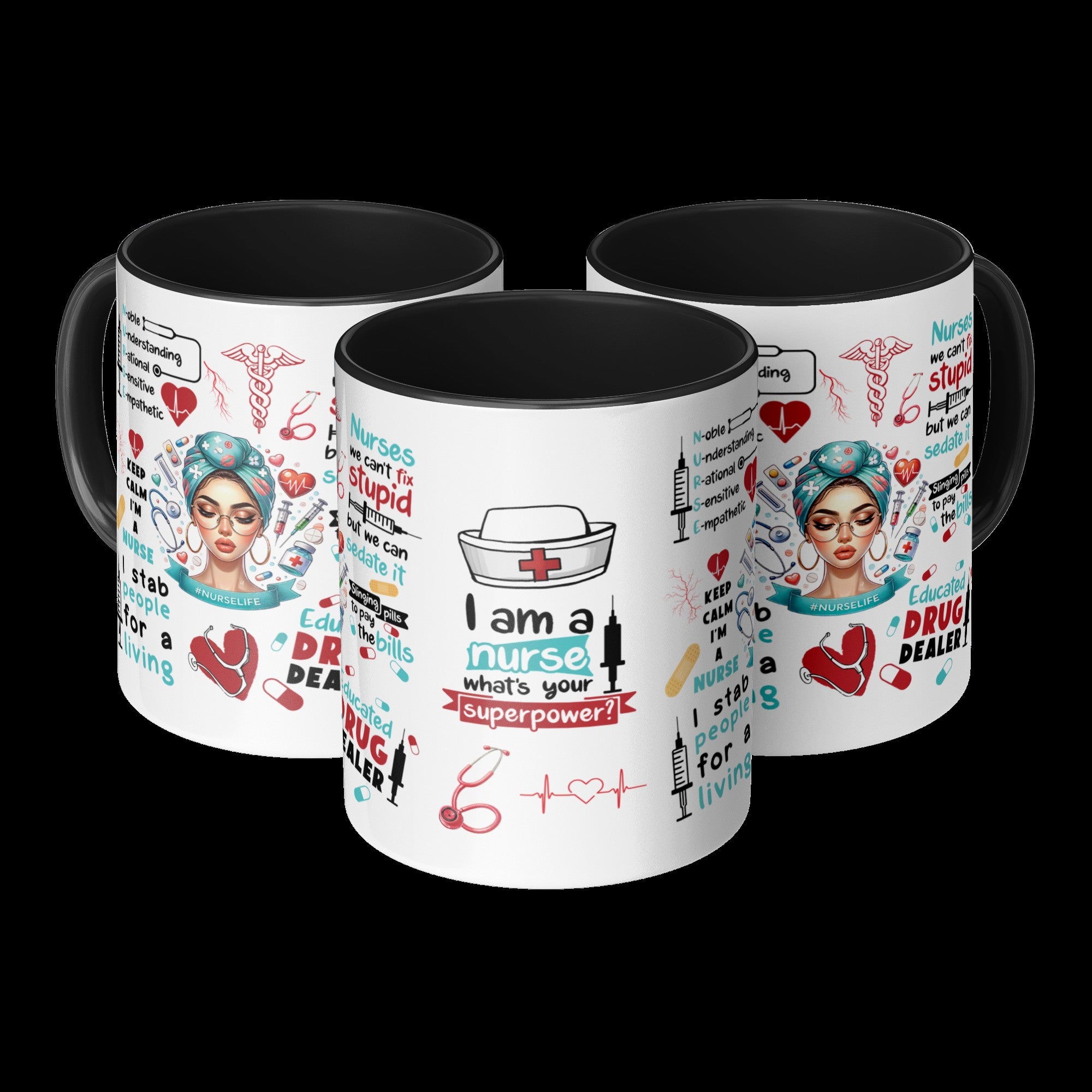 Funny Nurse Life Coffee Mug for RN LPN CNA – Medical Humor Gift for Work, School, or Graduation