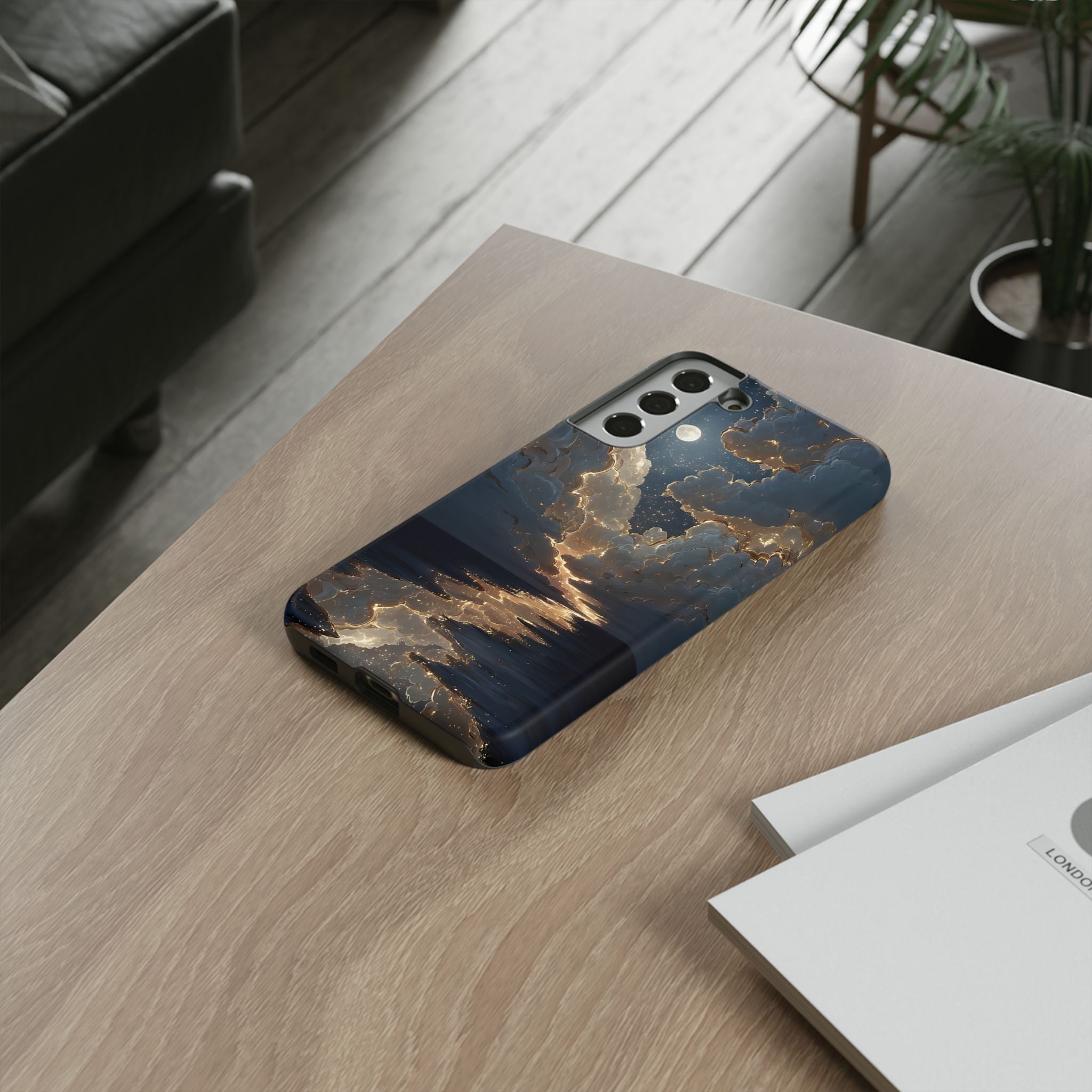Celestial Night Sky Phone Case | Starry Cloud iPhone Cover, Protective Galaxy Case Gift for Dreamers