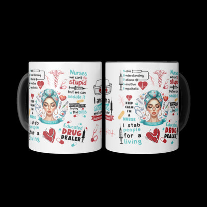 Funny Nurse Life Coffee Mug for RN LPN CNA – Medical Humor Gift for Work, School, or Graduation