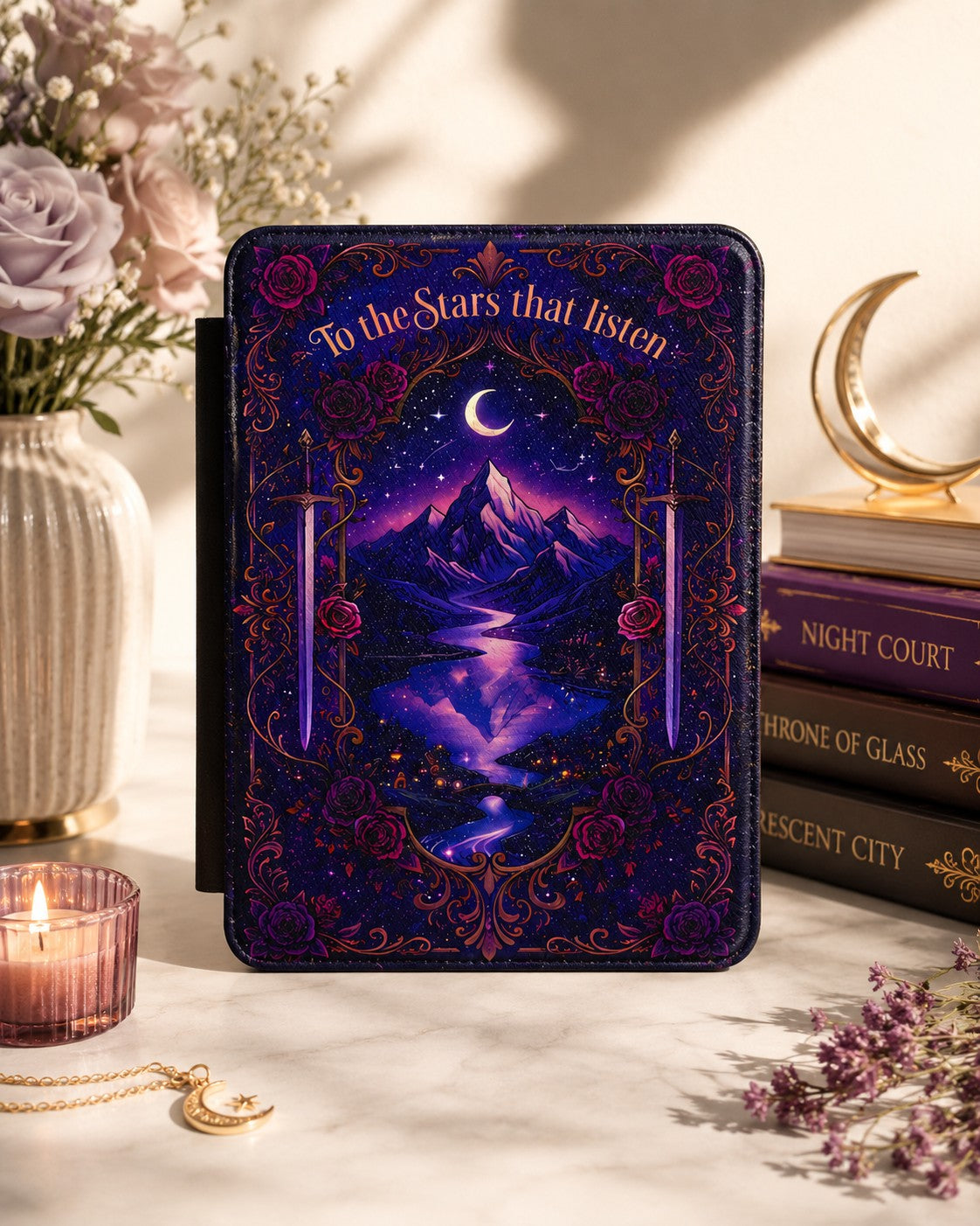 Carry Velaris With You Night Court Inspired Starlit Kindle Case, Paperwhite & Colorsoft