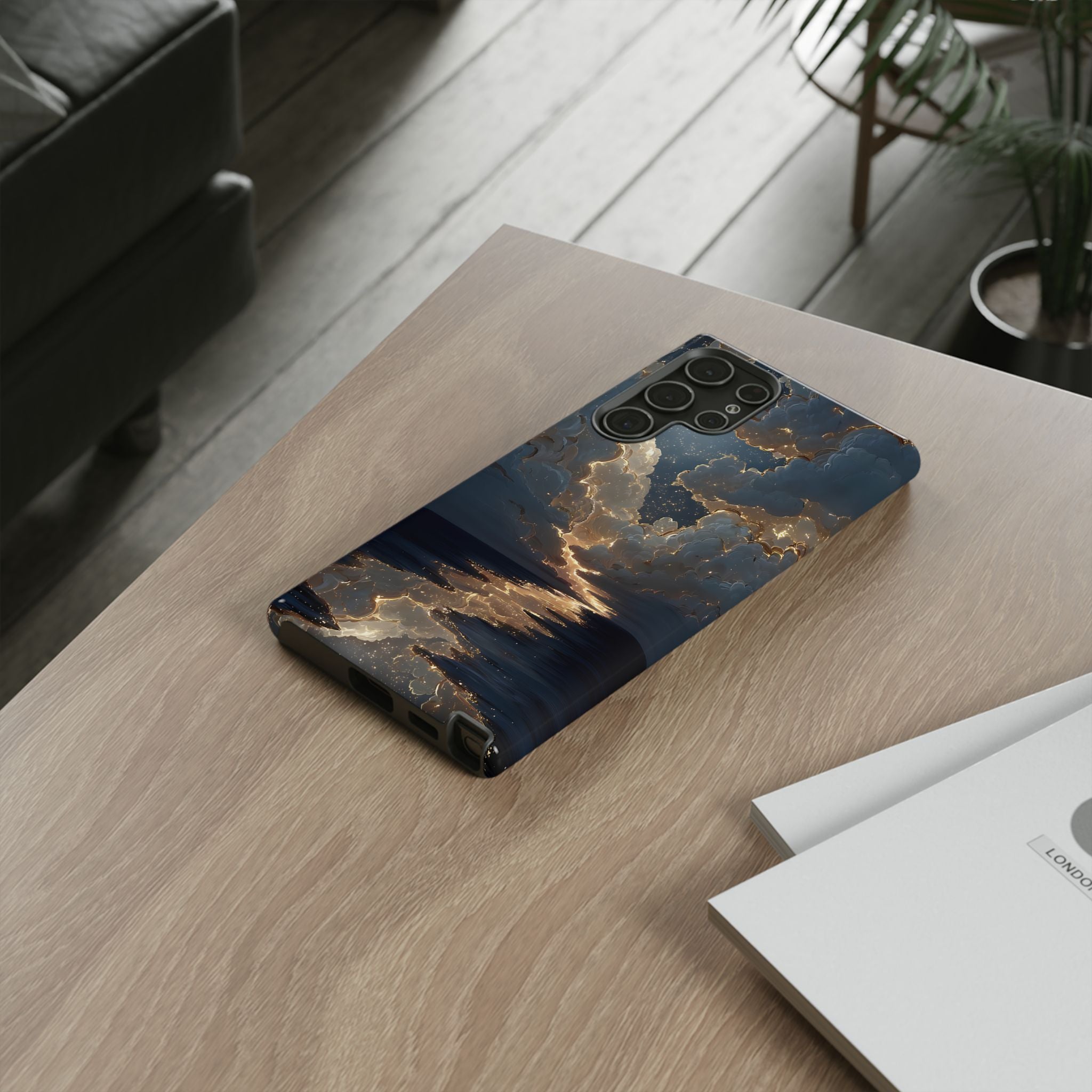 Celestial Night Sky Phone Case | Starry Cloud iPhone Cover, Protective Galaxy Case Gift for Dreamers