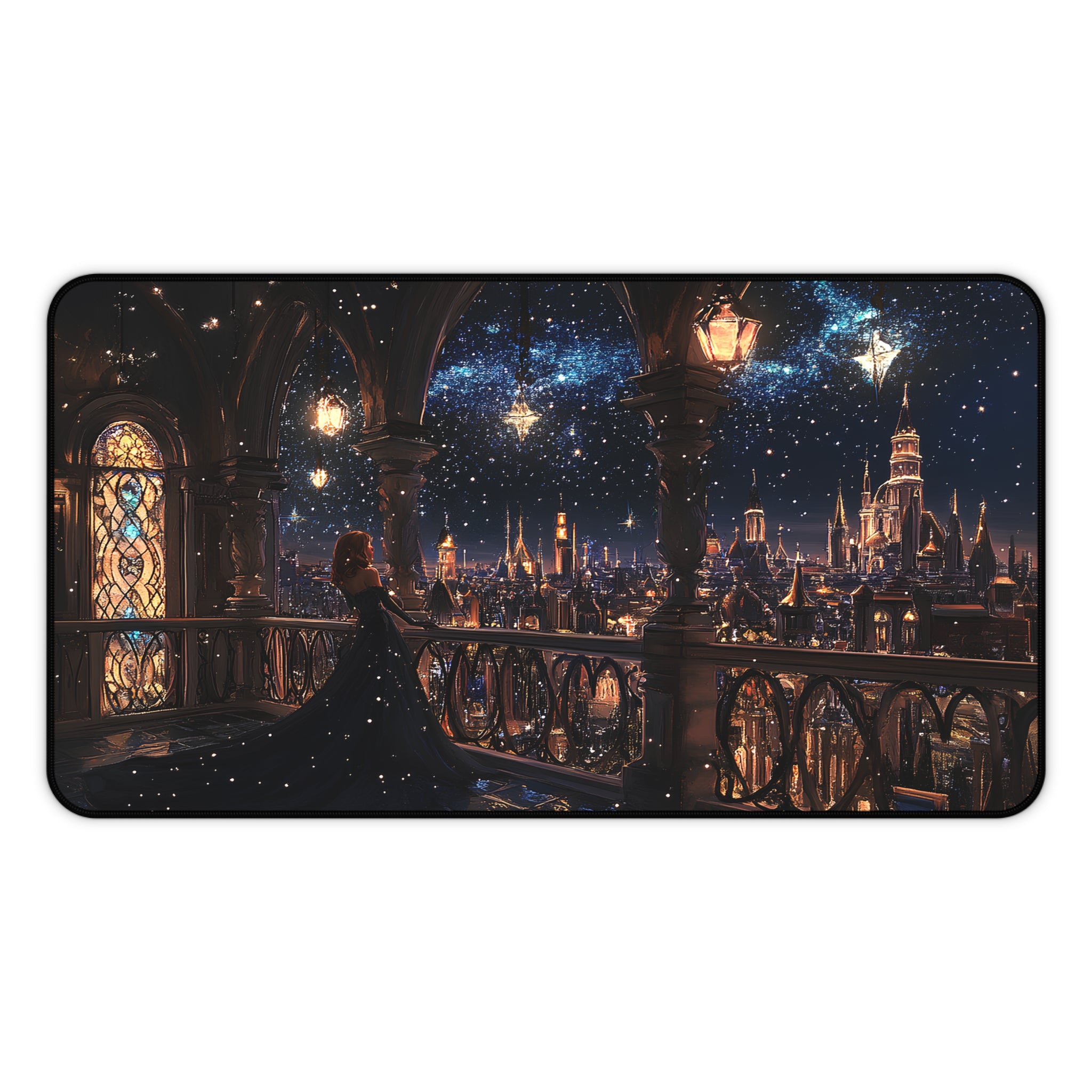 ACOTAR Velaris starry night desk mat for book lovers