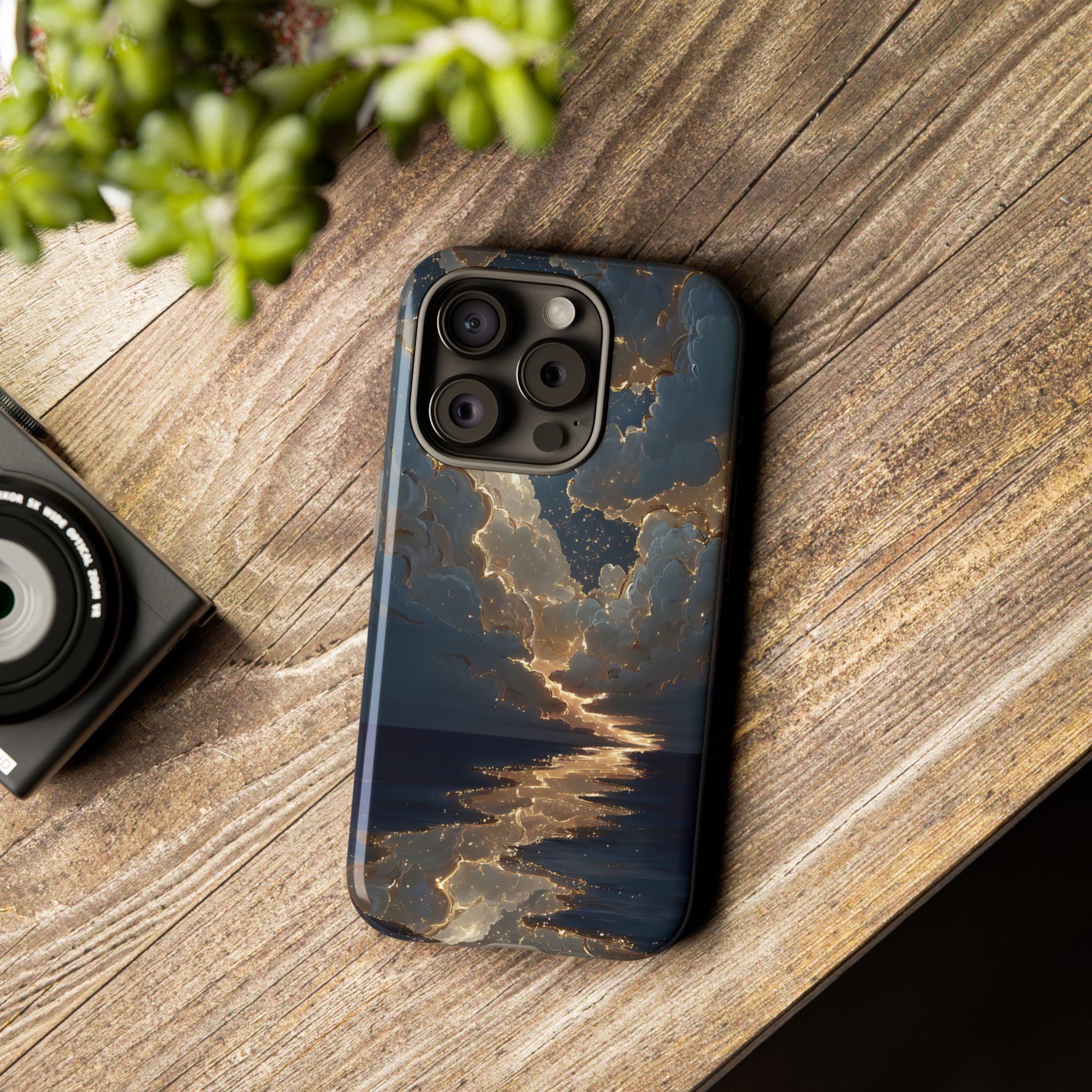 Celestial Night Sky Phone Case | Starry Cloud iPhone Cover, Protective Galaxy Case Gift for Dreamers