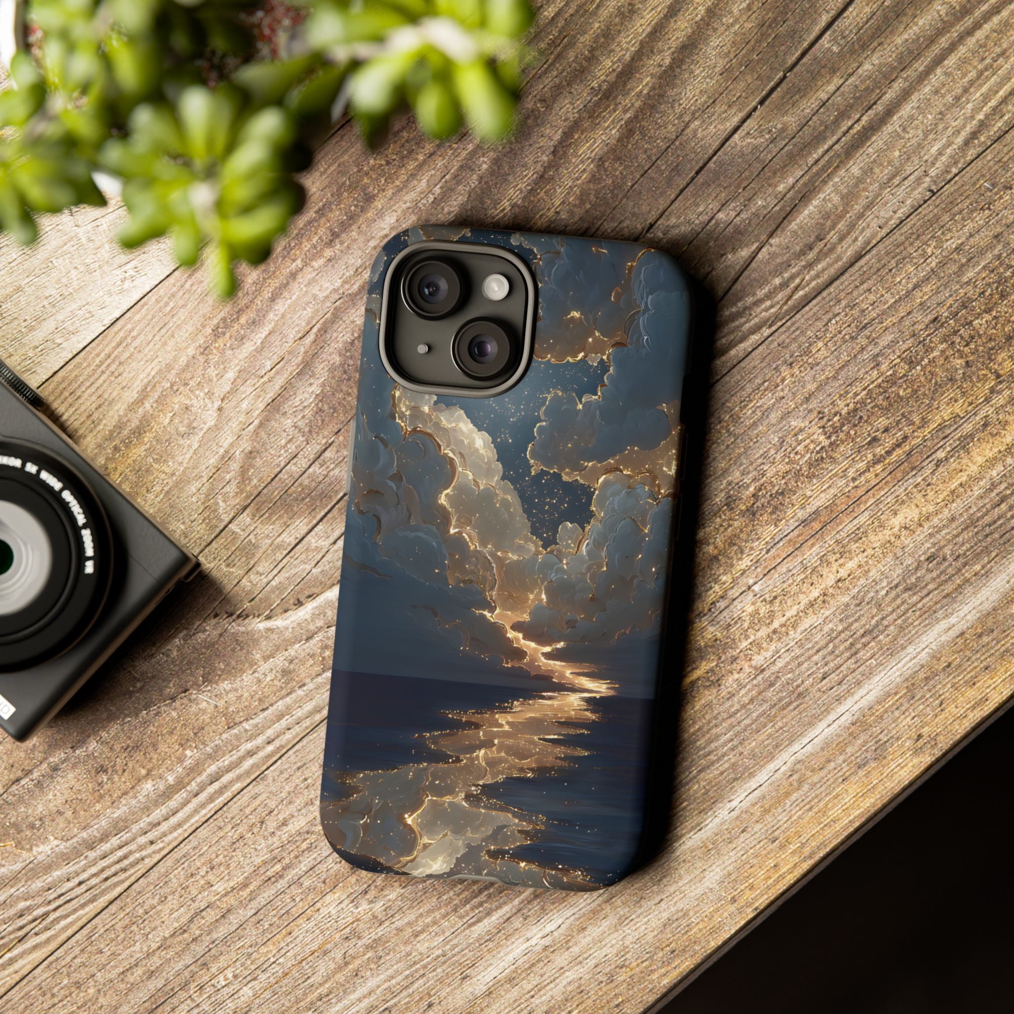 Celestial Night Sky Phone Case | Starry Cloud iPhone Cover, Protective Galaxy Case Gift for Dreamers