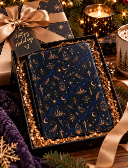 Crescent City Dark Celestial Kindle Case – Moon & Stars Fantasy Cover