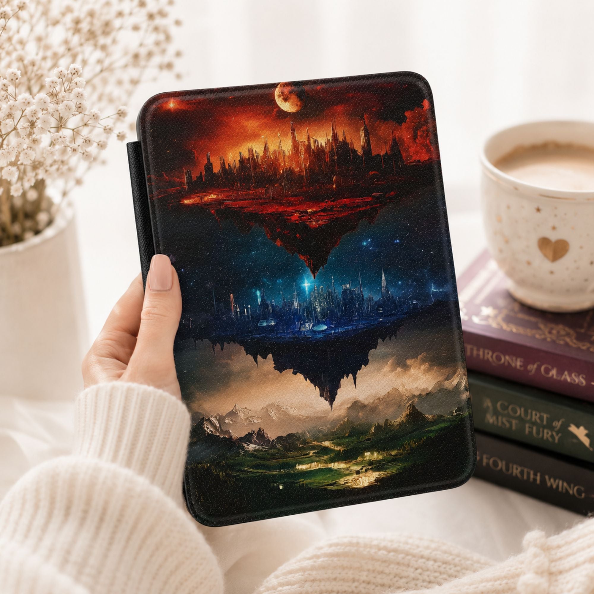 Maasverse Kindle Paperwhite Colorsoft Dark Fantasy Case - Dark Fantasy Folio for Paperwhite & Colorsoft 7