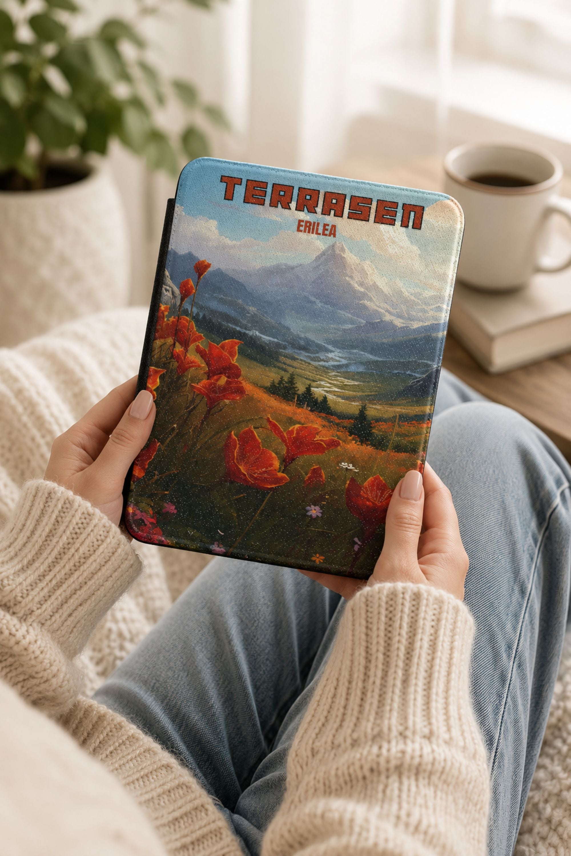 Throne of Glass Terrasen Kindle Paperwhite Colorsoft Case Terrasen Vintage Travel Poster
