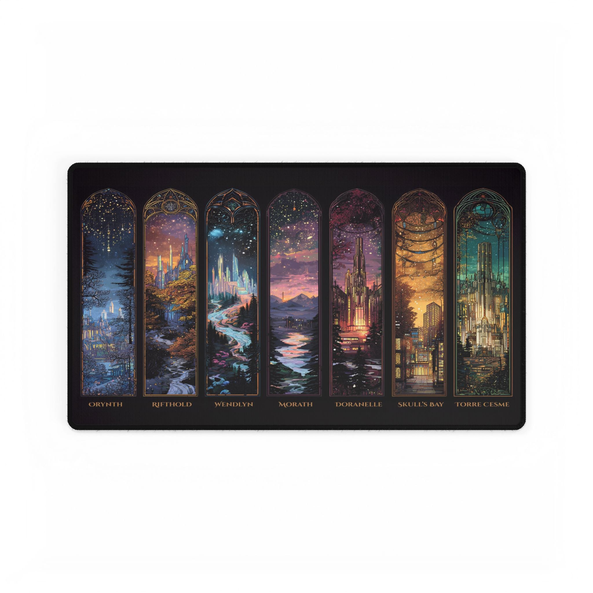 Scenes of Throne of Glass Desk Mat