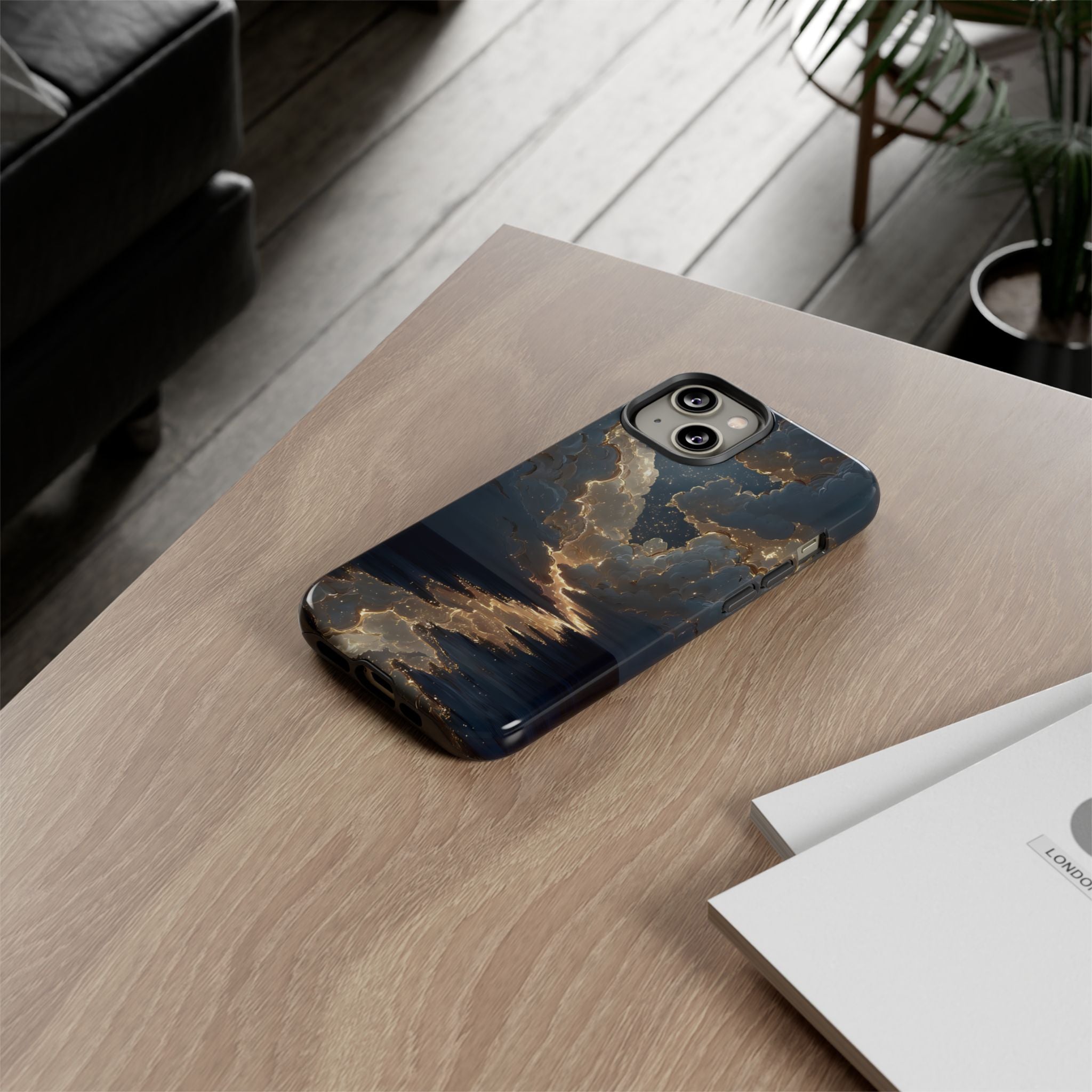 Celestial Night Sky Phone Case | Starry Cloud iPhone Cover, Protective Galaxy Case Gift for Dreamers