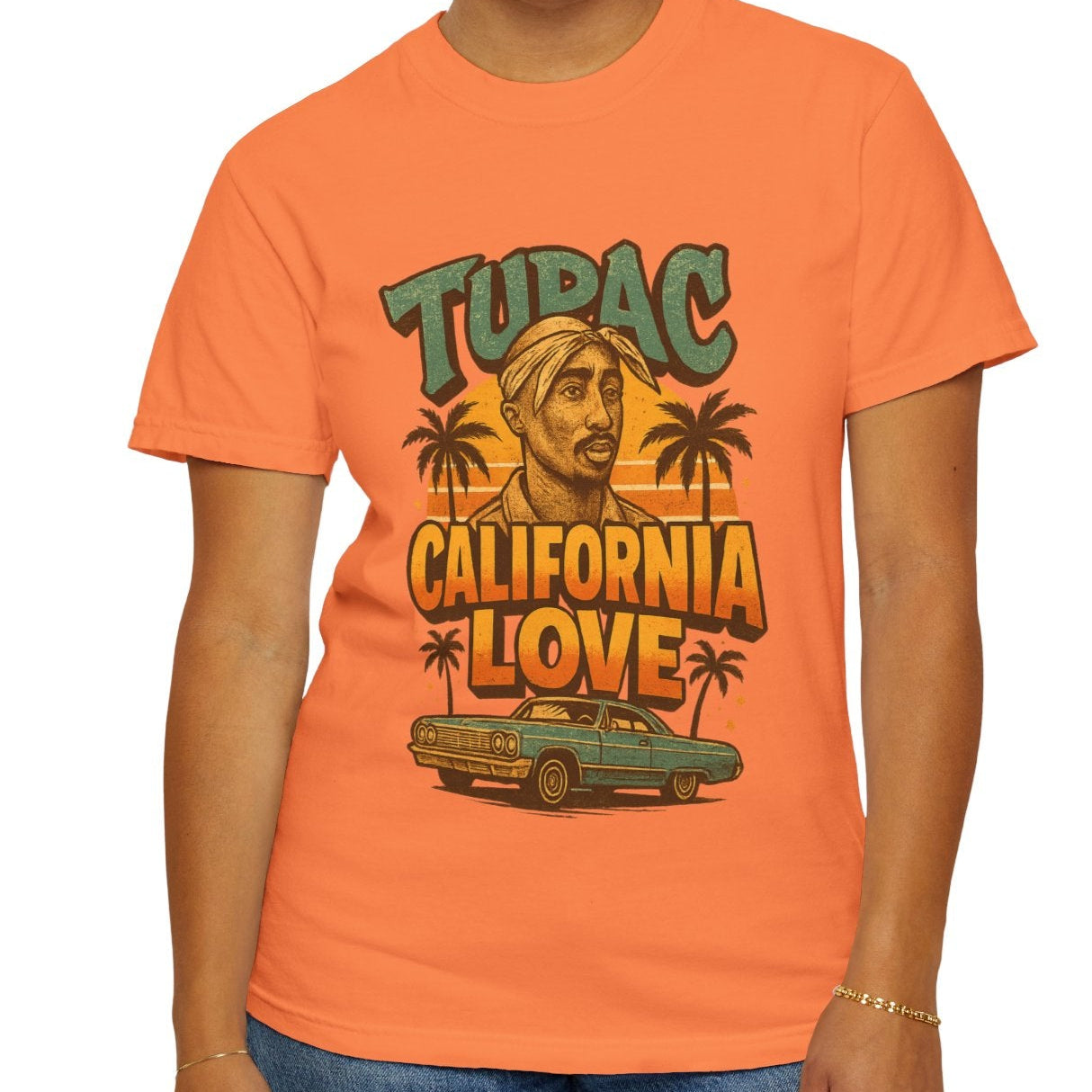 oversized streetwear Tupac inspired shirt